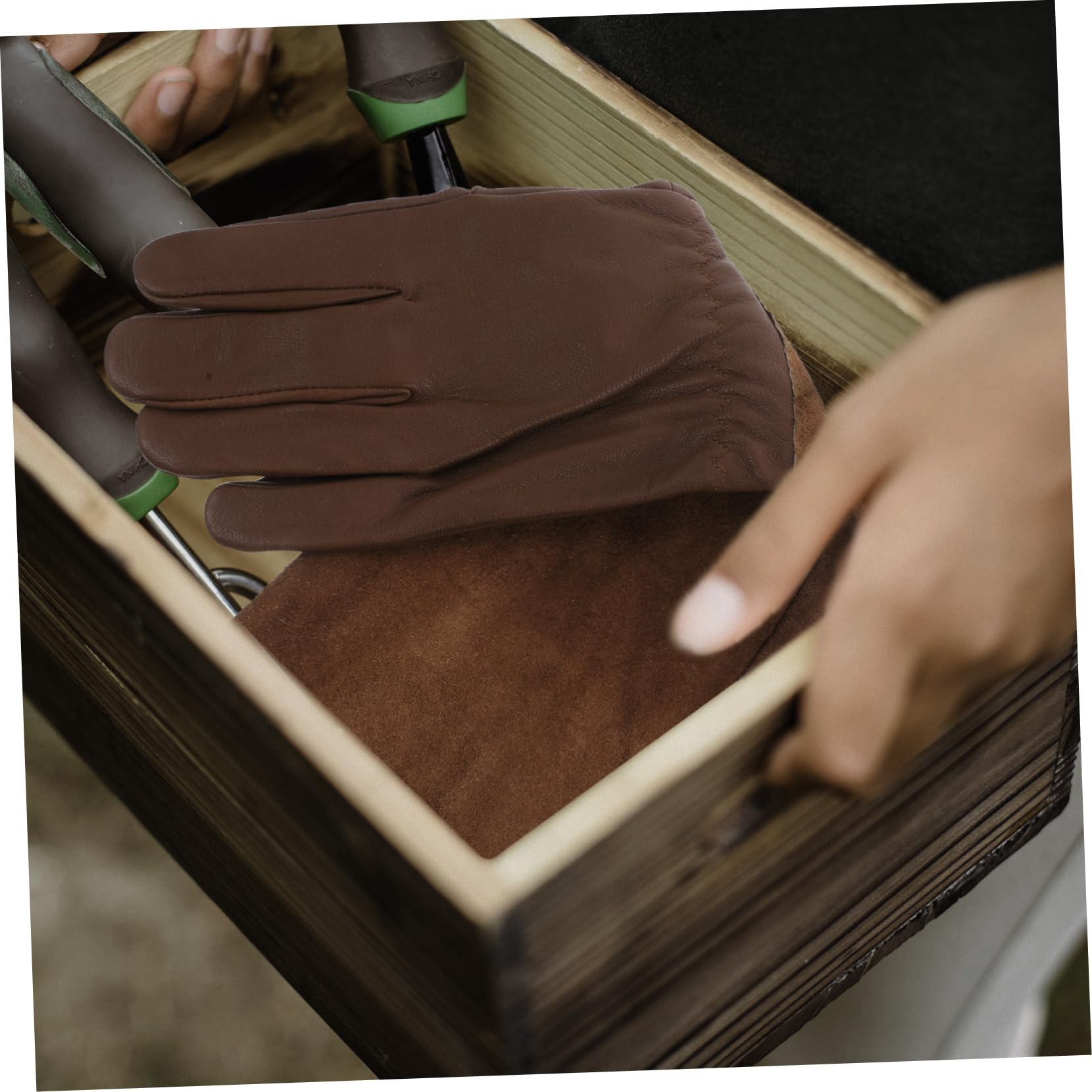 2pares Guantes De Jardinería Largos De Poda Protección Contra Guantes Resistentes Para Jardín Mediana Protección Para y Brazos
