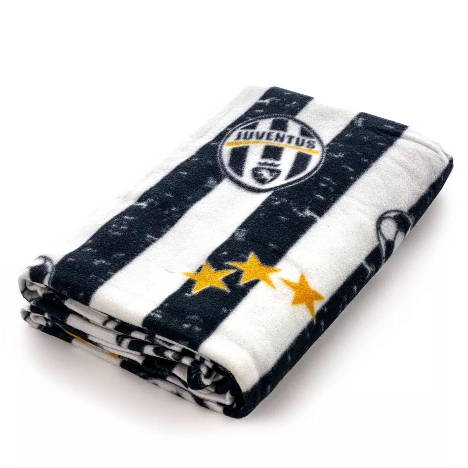 Couverture plaid d'hiver en polaire Juve Juventus officiel 160 x 240 avec Balza Double dessin continu
