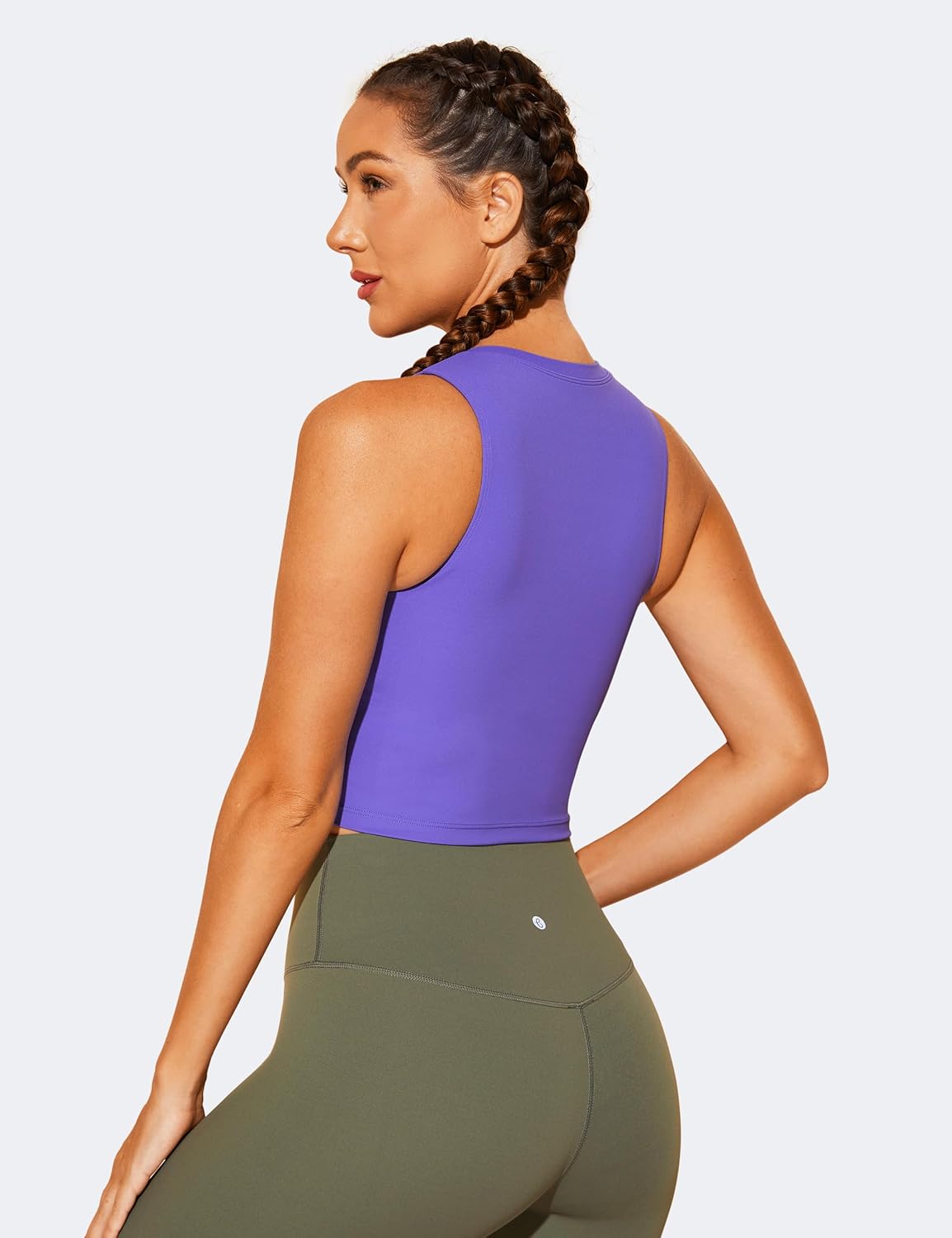 Natural Feelings Nudi Sports Bras for Women Removable Padded Yoga Tank Tops Sleeveless Fitness Workout Crop Tops - Image 2