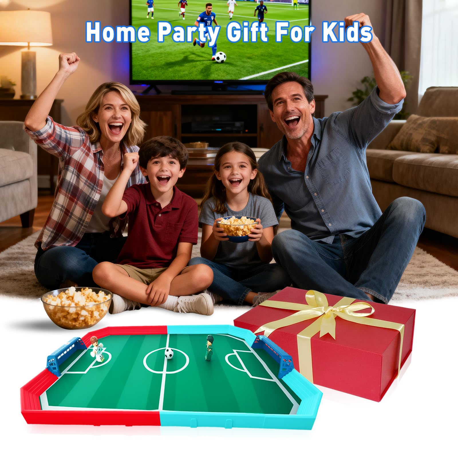 Calcio balilla gioco da tavolo per bambini, biliardino, flipper, gioco interattivo, perfetto regalo sportivo per feste al chiuso per bambini di 3, 4, 5, 6, 7, 8-12 anni, ragazzi e ragazze
