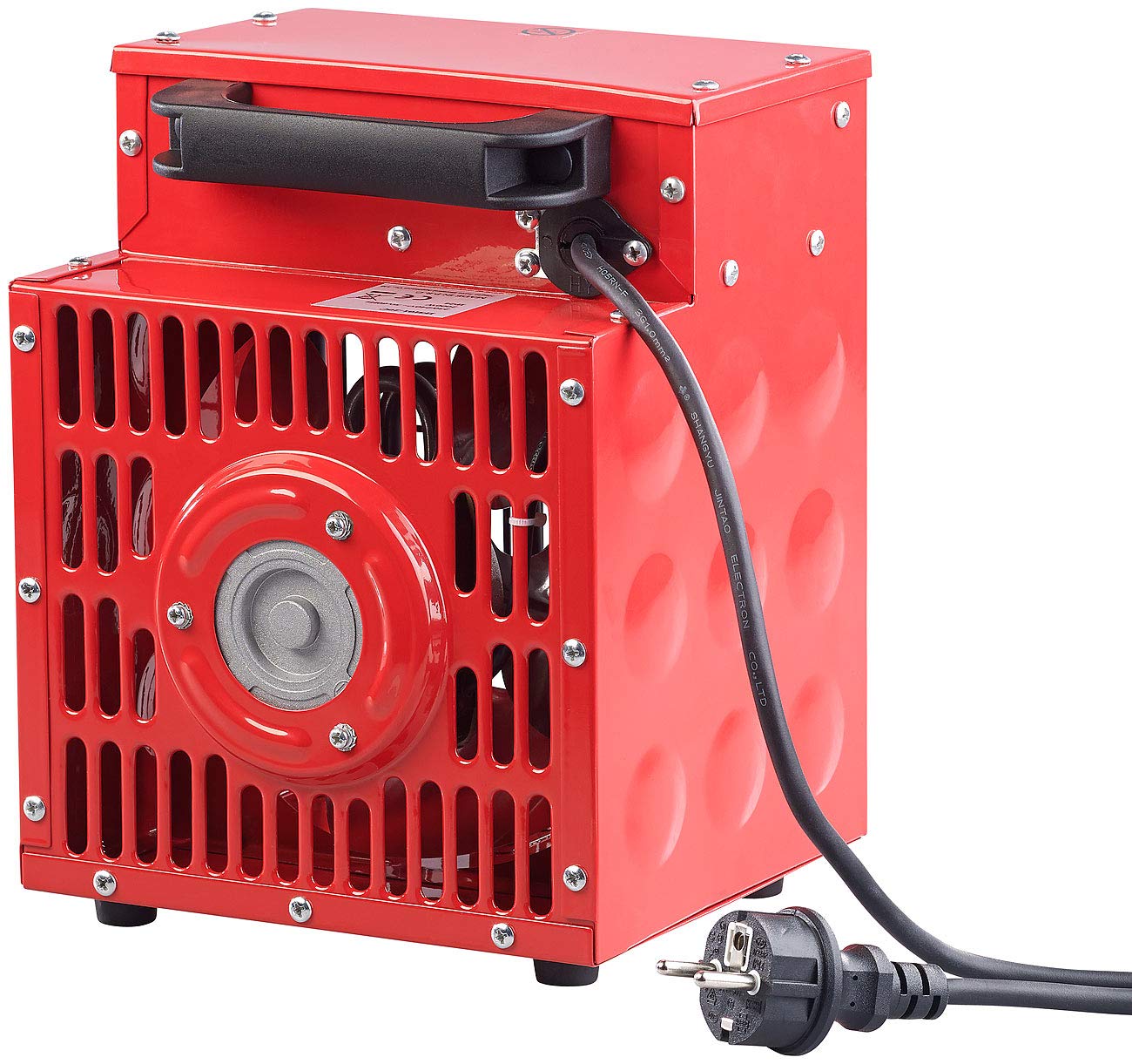 AGT Bau Heizlüfter: Profi-Industrie-Elektro-Heizlüfter mit 2.000 Watt und 2 Heizstufen (Elektro Heizer, Bauheizung, Heizkörper)