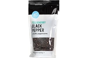 Amazon Brand - Happy Belly Tellicherry Black Pepper Whole Peppercorn Refill