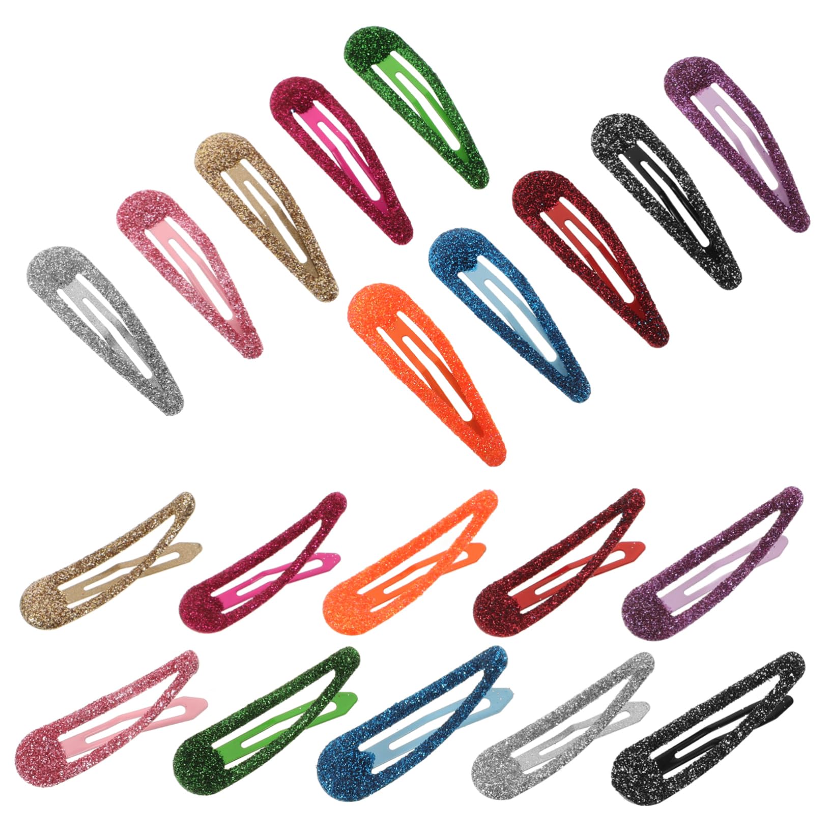 Pinzas Cabello en Forma de Gota, 50 Piezas Metálicas