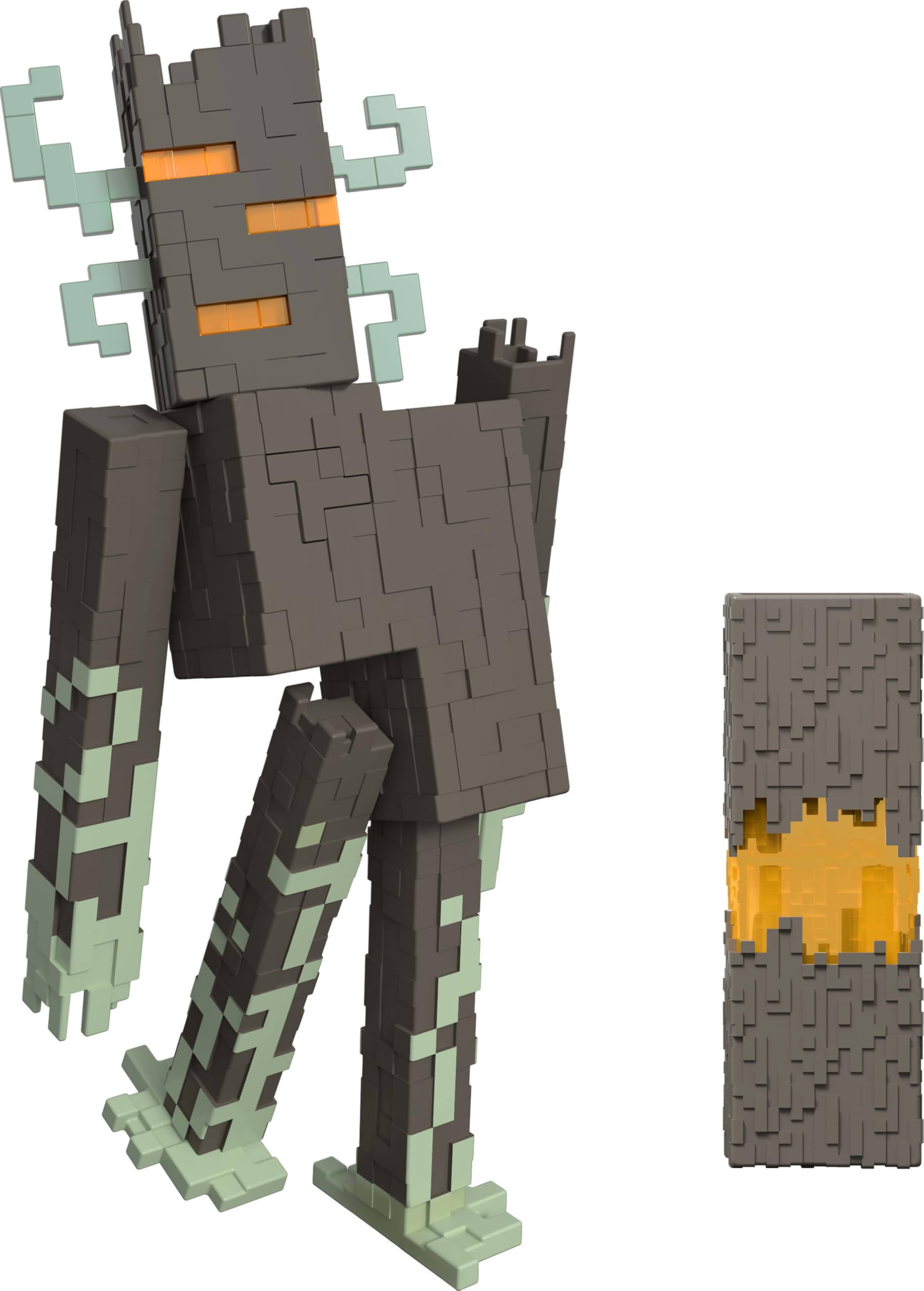 Mattel Minecraft The Creaking Action Figure with Interactive Lights, Sounds & Croaking Heart Accessory, 8-inch Collectible Toy, JKR45