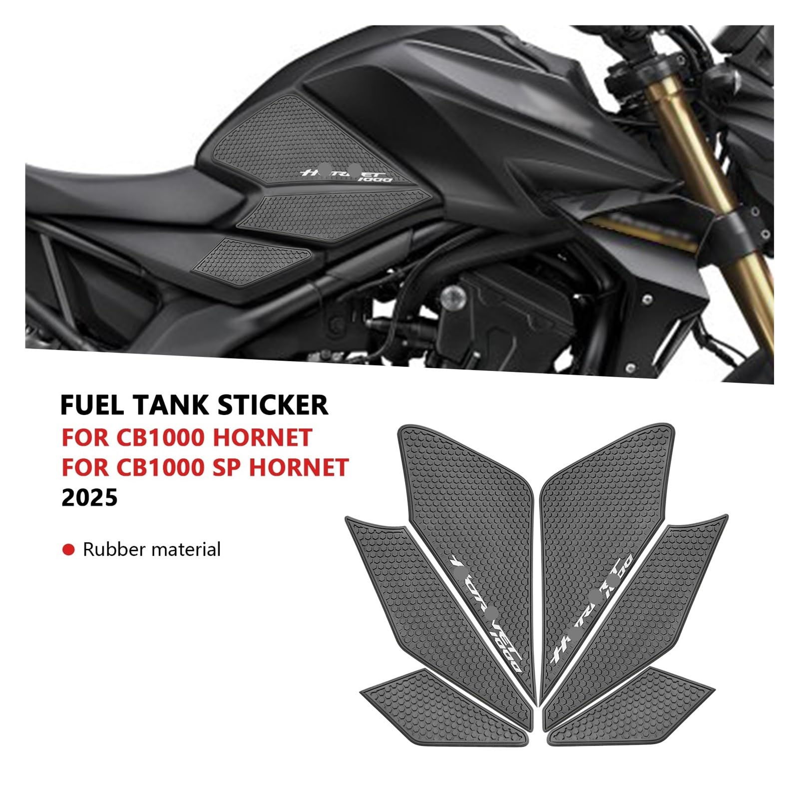 for CB1000 CB 1000 SP Hornet 2025 Accessories Fuel Tank Stickers Motorcycle Fuel Tank Pads Fuel Tank Traction Pads Gas Stickers Decals