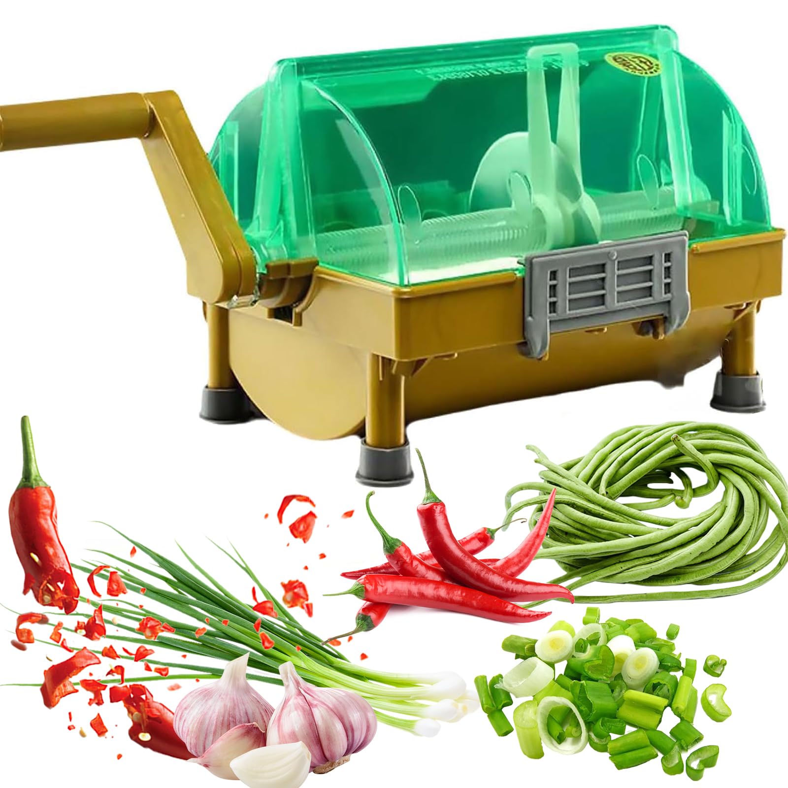 Copper di Peperoncino Rosso Commerciale, elicottello della Cipolla Verde Manuale da 3 mm, Macchina da Taglio di Alimenti a Pelo