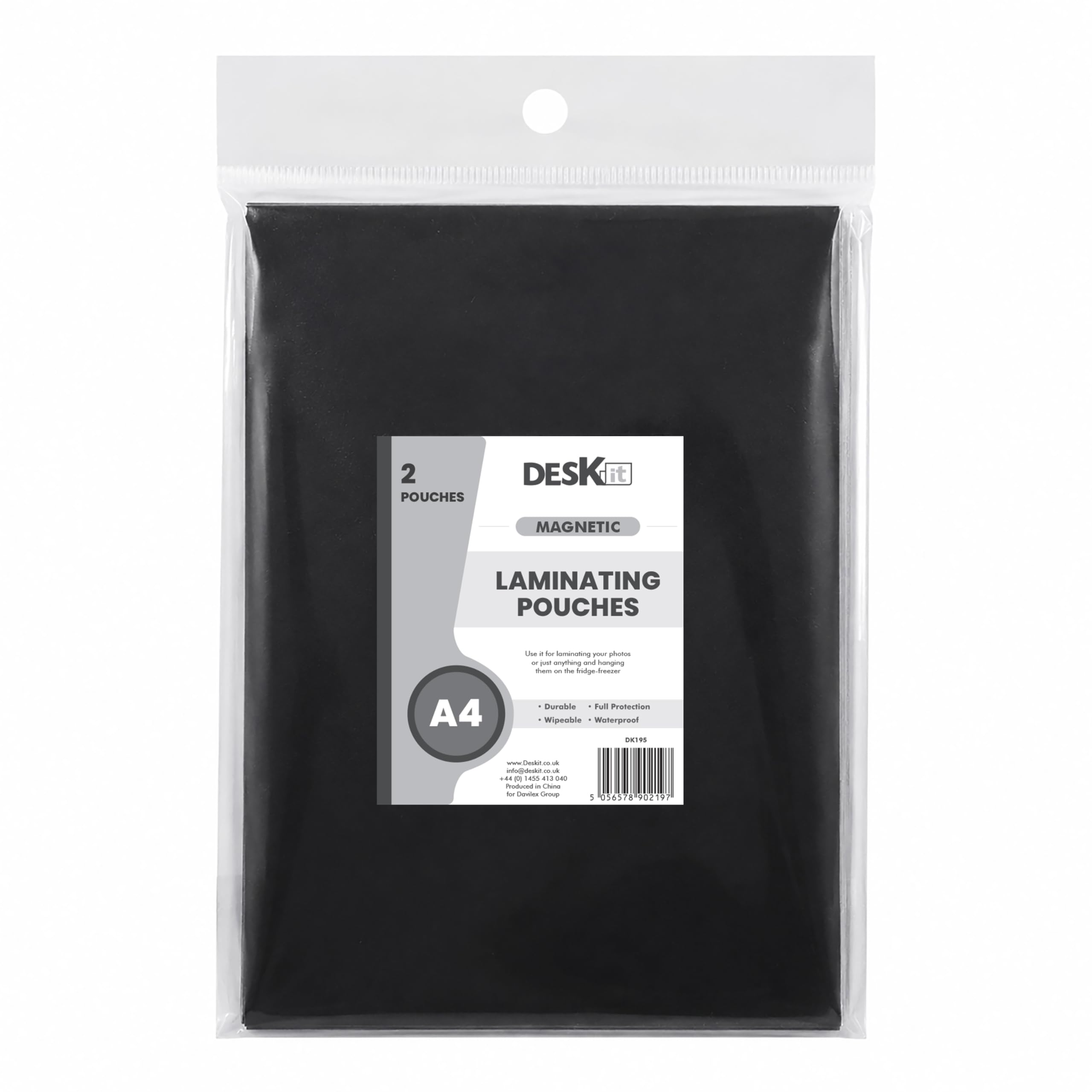 Deskit Magnetic Laminating Pouches, Multipack of 15, 4x6 5x7, 150 Microns - Ideal for Photos and Signage in Kitchens, and Industrial Facilities (A4)
