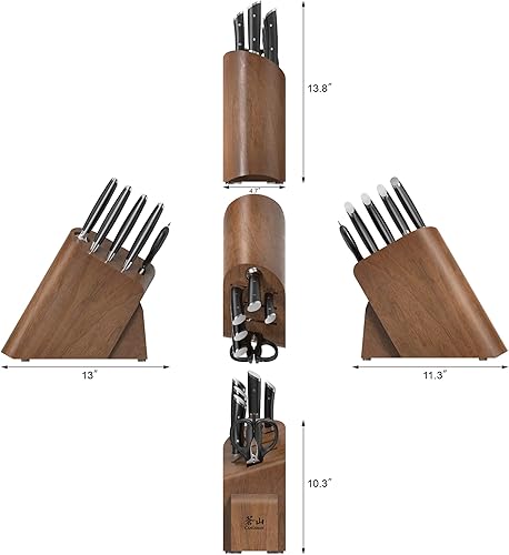 Miniatura 3 de Cangshan HELENA Series Juego de cuchillos forjados de acero alemán (7 piezas, negro)