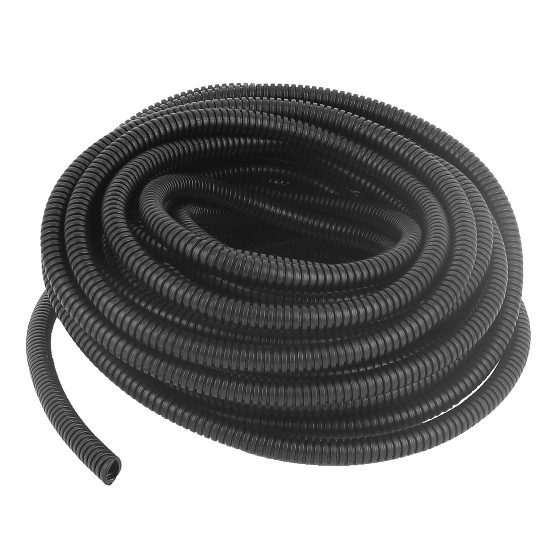 uxcell 10.5M Long 10mm Diameter Plastic Corrugated Tube Electric Conduit Pipe