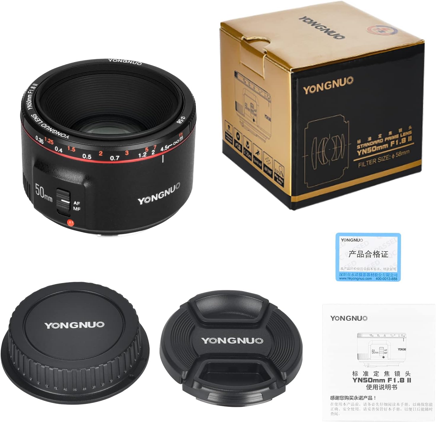 Yongnuo YN50MM II Standard Prime Lens for Canon Kazakhstan Ubuy