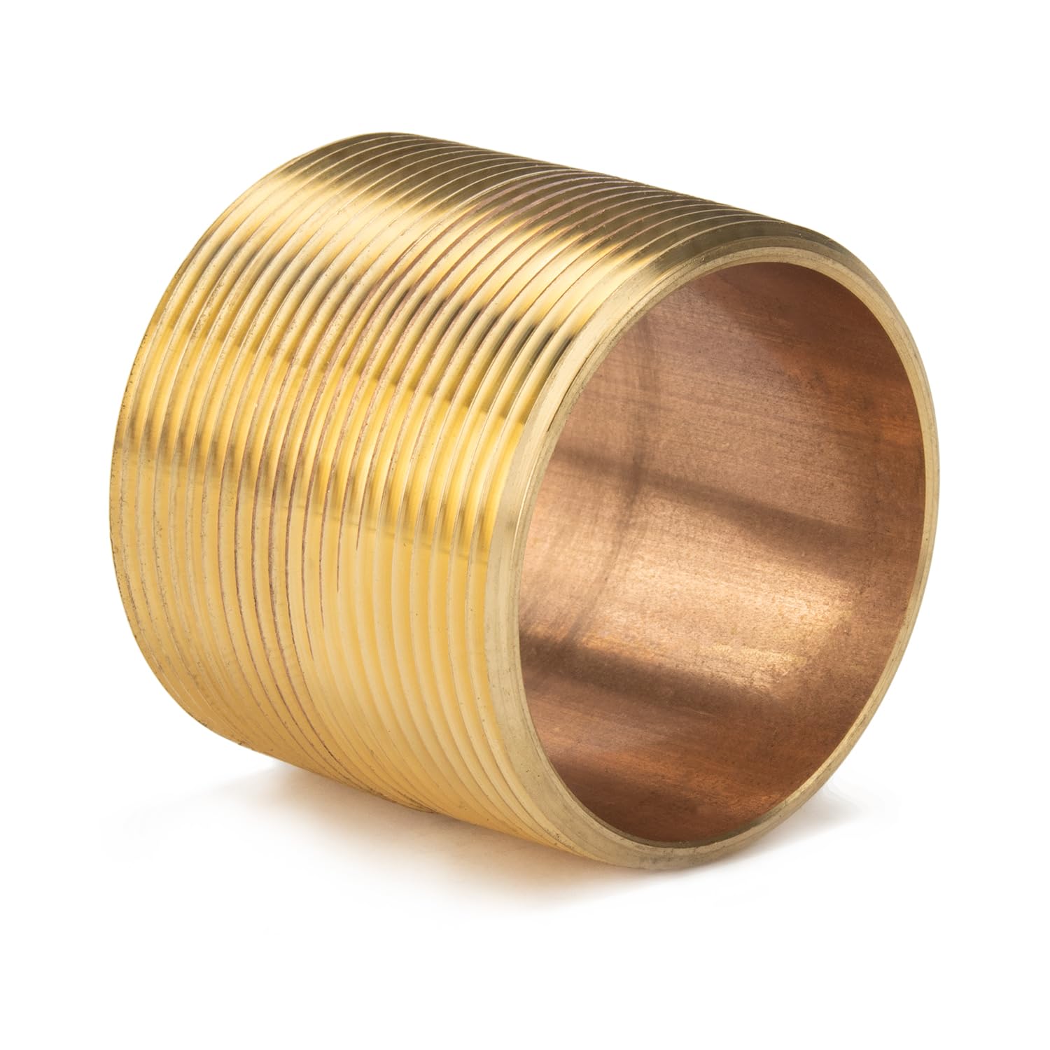 LTWFITTING Brass Pipe Close Nipple Fitting 1/8 Male NPT x Close Air Water(Pack of 10)