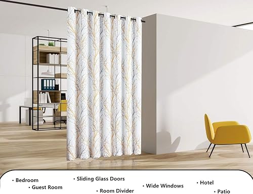 Vista 17 de Fmfunctex. - Cortinas con estampado de ramas. Rama Amarillo