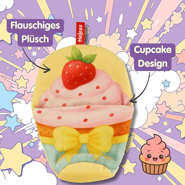 Foto 5 de 6 de Heless Monster Styles 7524 - Saco de Dormir para muñecas con diseño de Cupcake con Fresa, con Lazo, Set…
