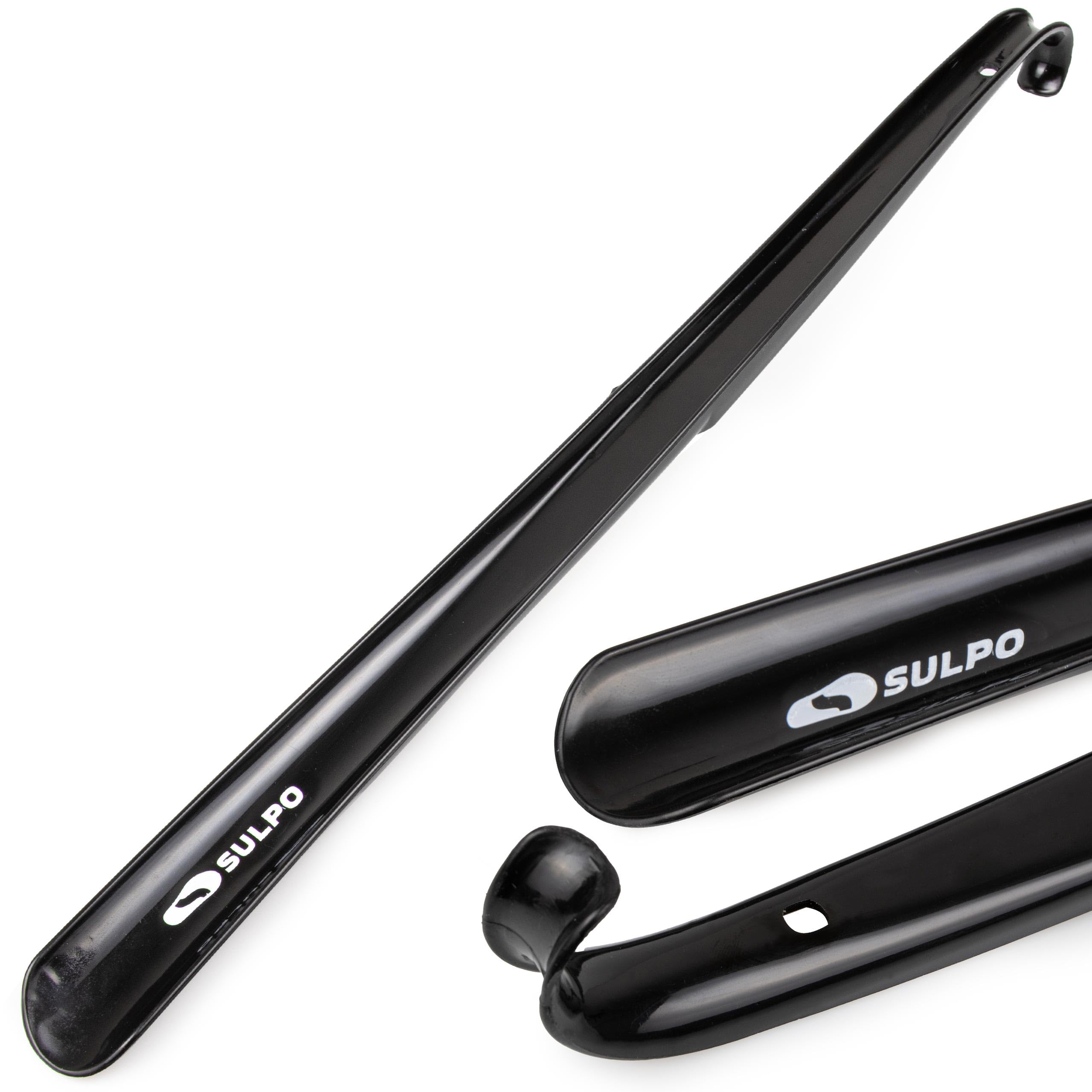 SULPO Łyżka do butów plastikowa - Długa łyżka do butów - Solidna i elastyczna - Z otworem do zawieszenia - Shoehorn - 58 cm / 1 sztuka