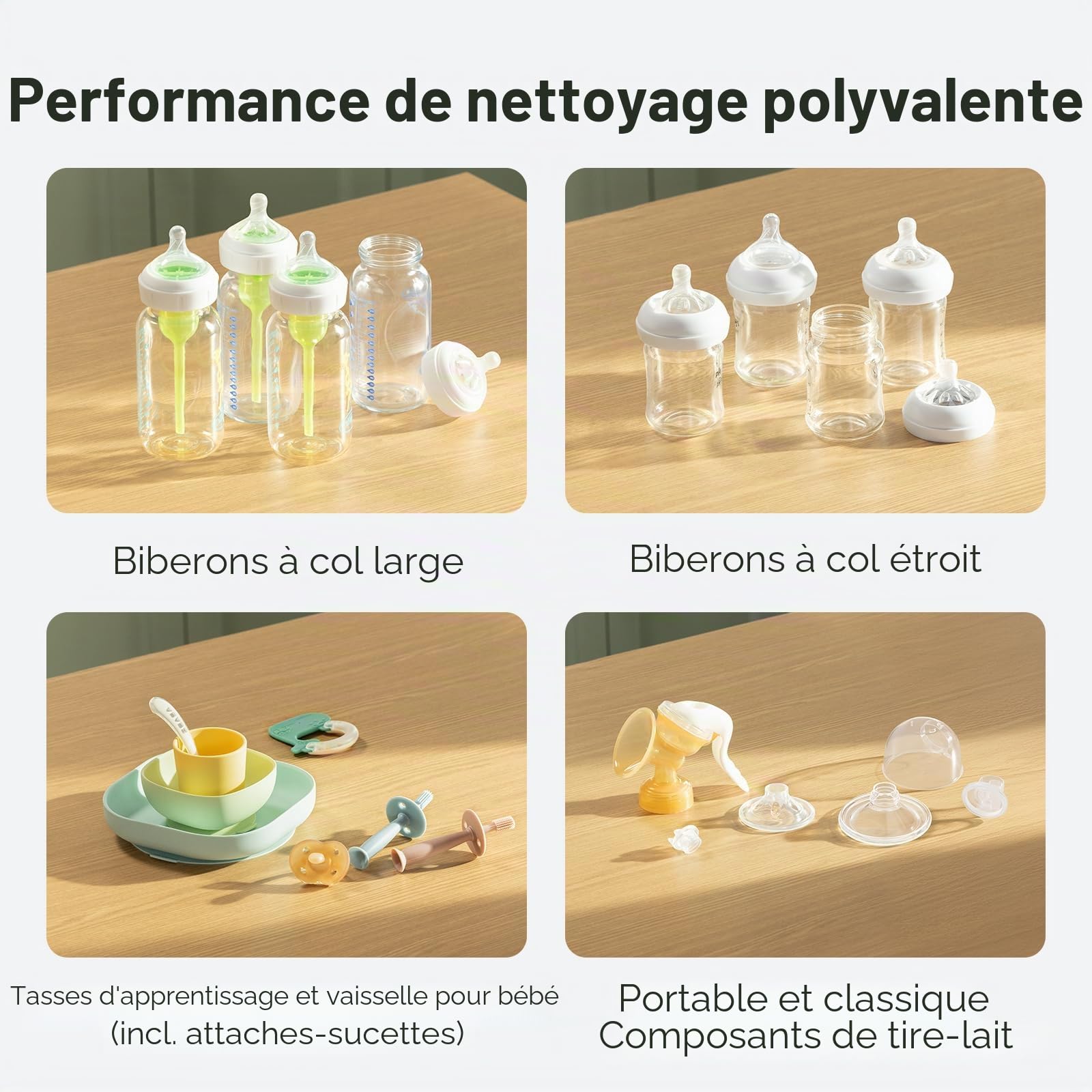 Momcozy Lave Biberon & Blocs de nettoyage-120 Pack