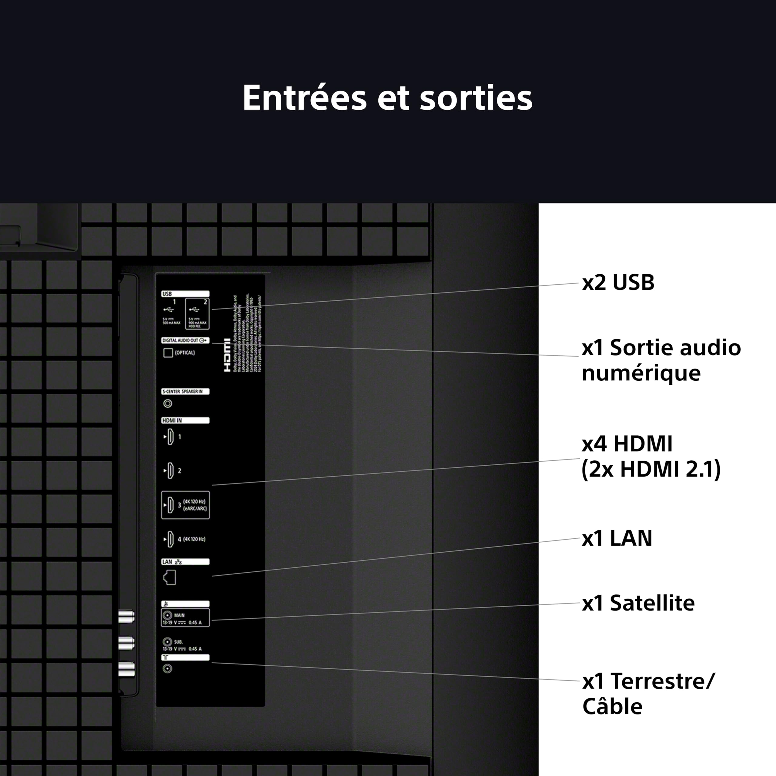 Sony BRAVIA 5 XR | Mini LED 55’ | IA XR Processor | Acoustic Multi-Audio | Dolby Vision/Atmos | IMAX Enhanced | Google TV (2025) | Google Cast | Apple AirPlay 2| Eco Dashboard Eco 2 | Menu Jeu 2
