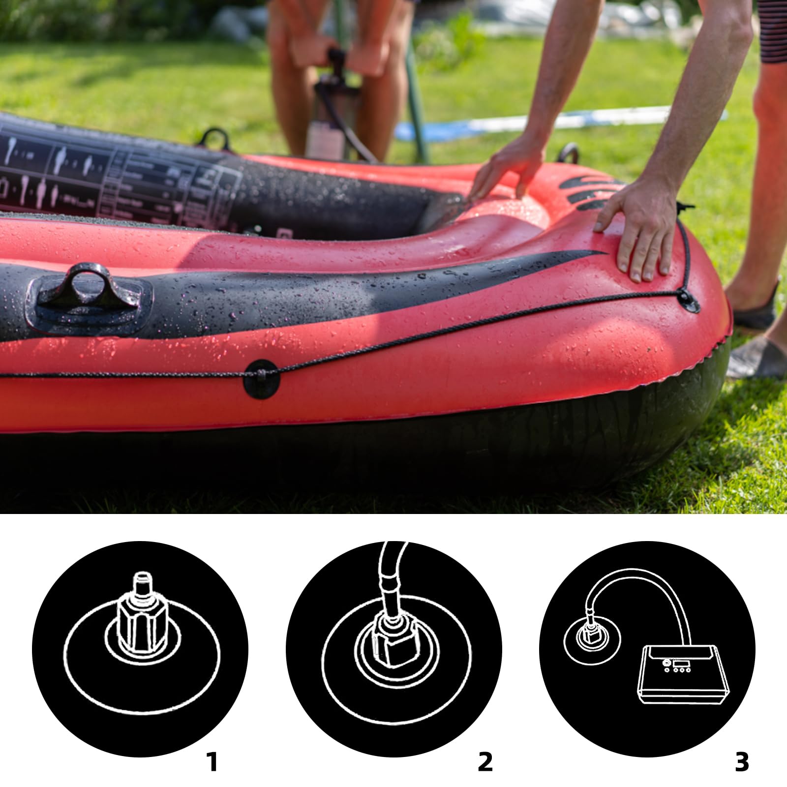 EIHI Lot De 4 Ebout Pope Velo, Ebout De Gonflage, Adaptateurs Pour