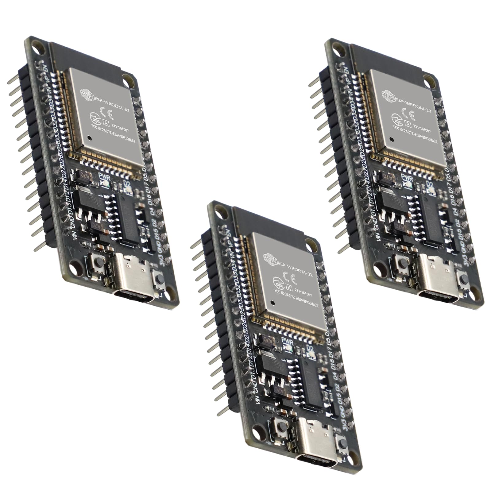RUIZHI 3 Pezzi ESP ESP Mini Scheda di sviluppo, ESP-32S ESP-32-WROOM-32D Modulo WiFi Bluetooth Type-C Interfaccia Chip CH340 Dual Core CPU Compatibile con Arduino