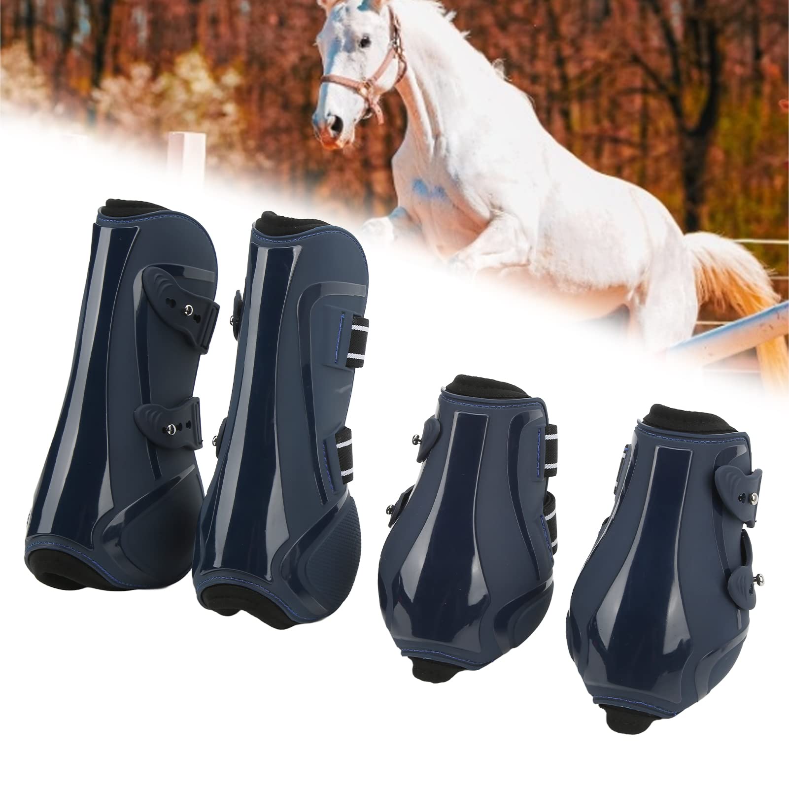 Bottes de jambe arrière avant arrière de cheval de... – Grandado