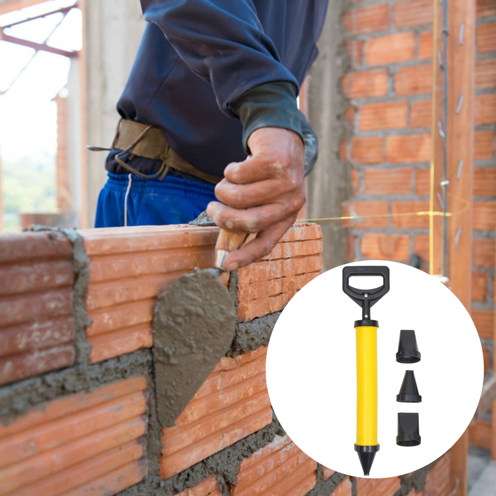 Hemobllo 1juego Aplicador De Lechada De Mango Ergonómico Herramienta De Rejuntado Para Azulejos Para Construcción y Decoración Relleno y Prevención De Filtraciones De Agua