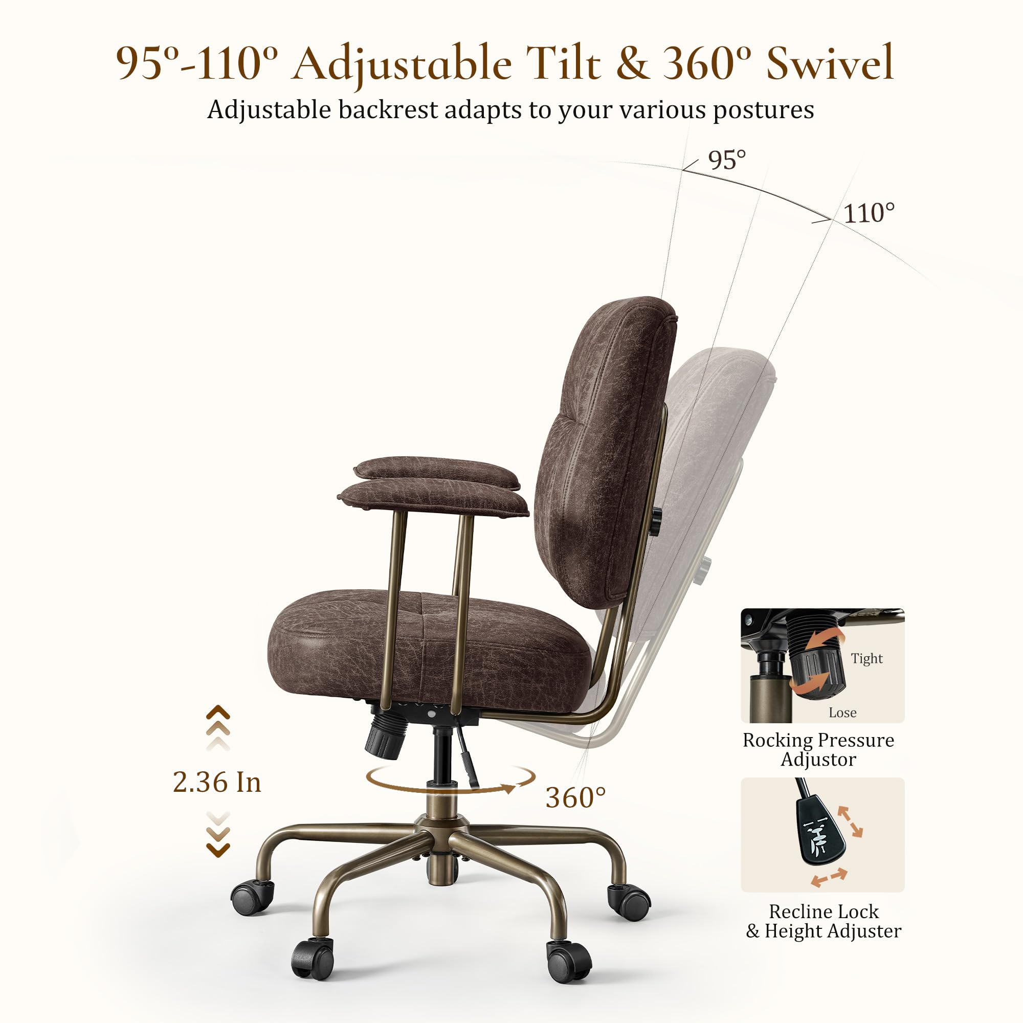 EUREKA ERGONOMIC OC33-BR krzesło