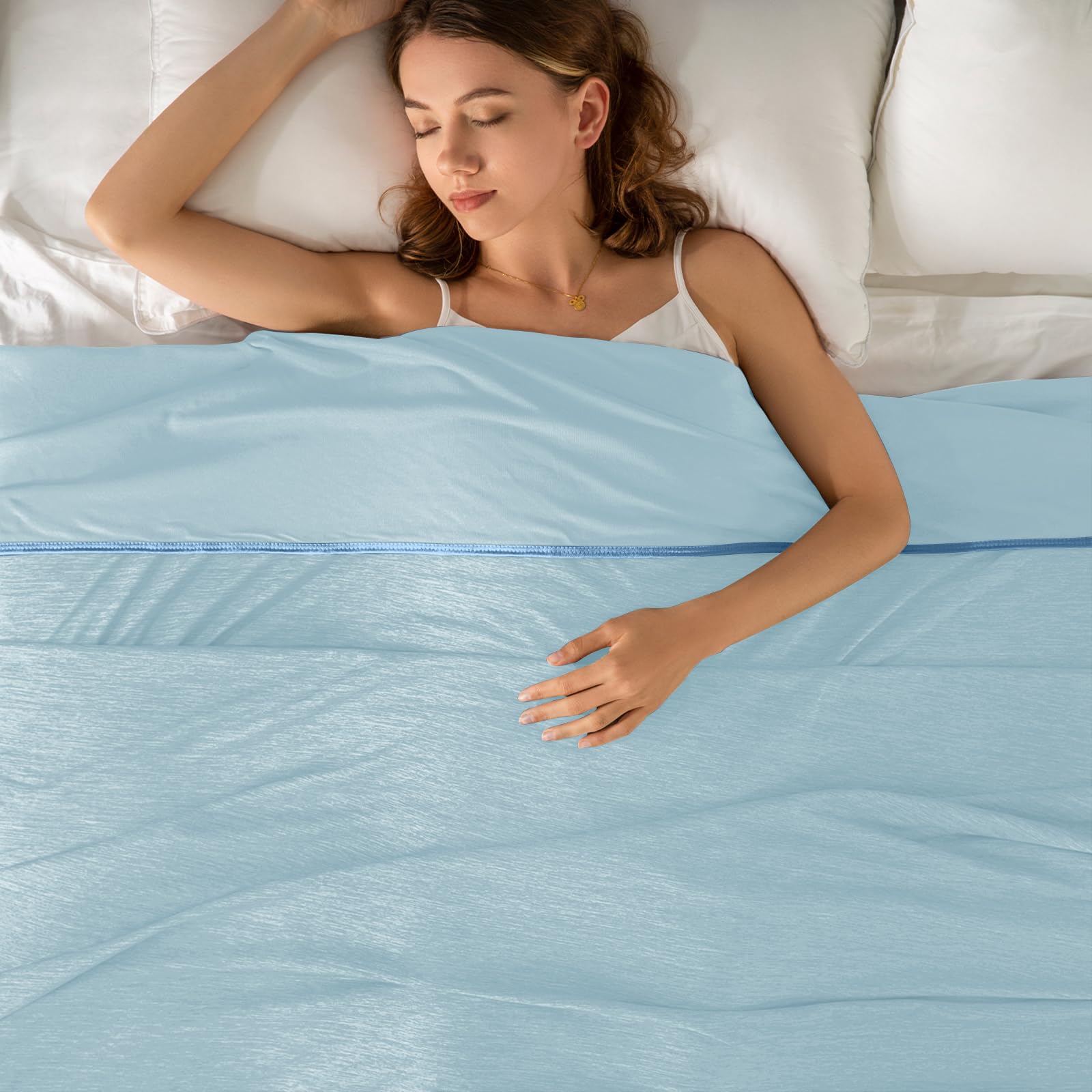 Topcee Cooling Blanket King Size 90"x108" for Hot Sleepers Summer Blanket