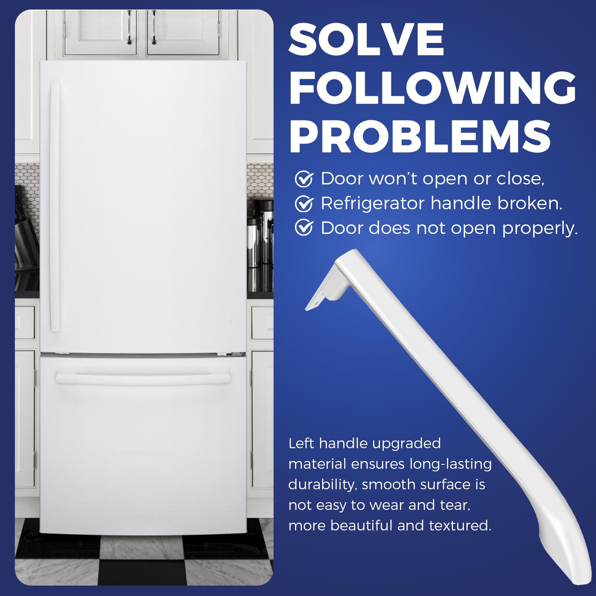 Amazon.com: Romalon 5304486359 Refrigerator Freezer Door Handle 16