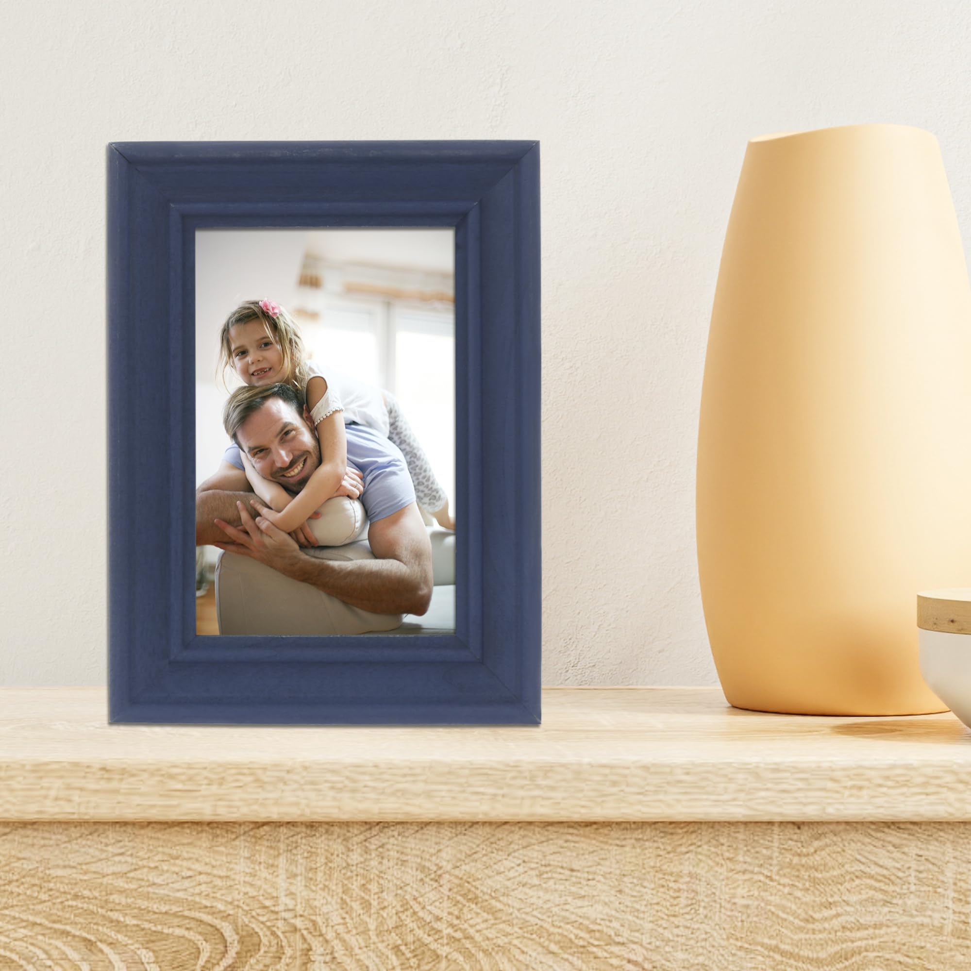 Amazon.com - Lawrence Frames 4x6 Durham Weathered Navy Blue Wood