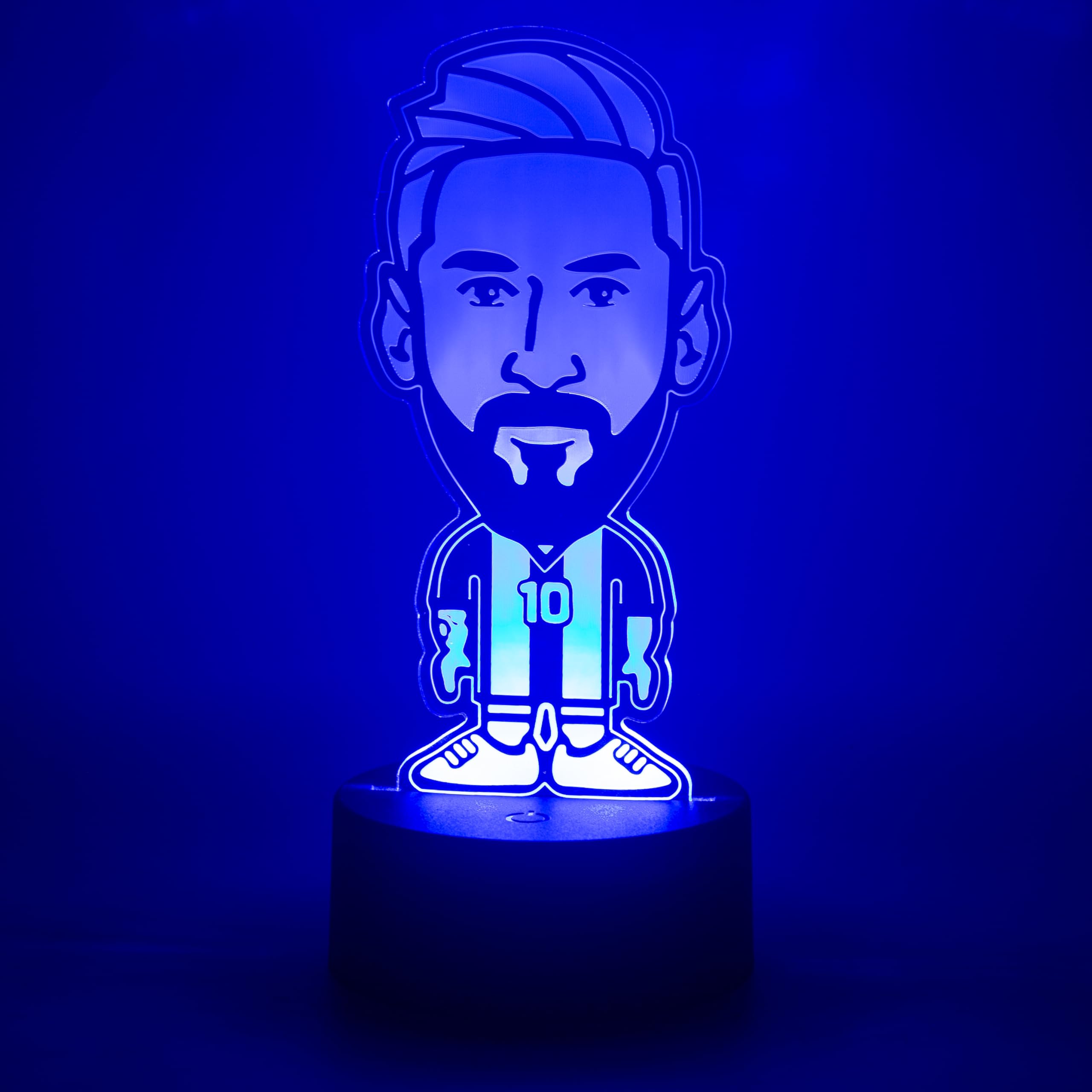 EXIGENT 3D LED Light Argentina Soccer Lamp Acrylic Illusion Night Flashing Cool (SoccerLamp_LM)