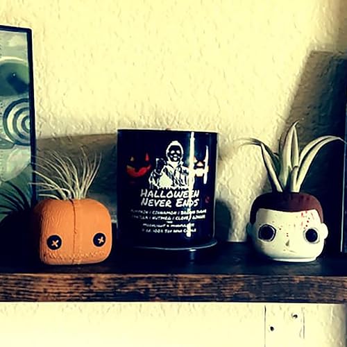 Miniatura 6 de nezababycos Macetas de película de terror, macetas de cabeza aterradora, mini macetas lindas para suculentas, jarrón divertido con agujero de