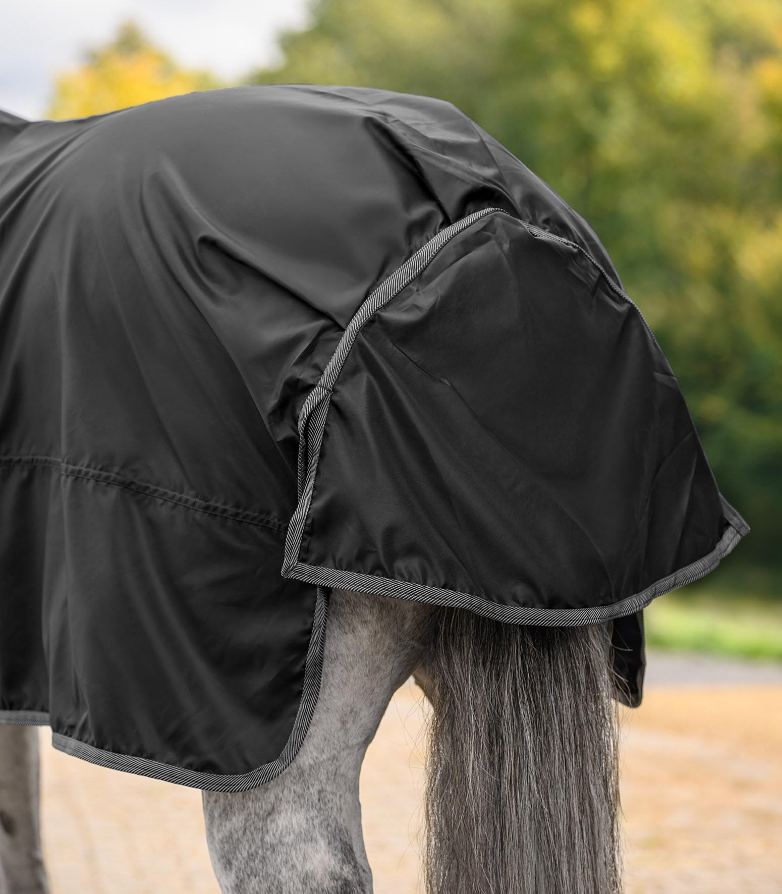 WALDHAUSEN Economic Regendecke, schwarz, 135 cm