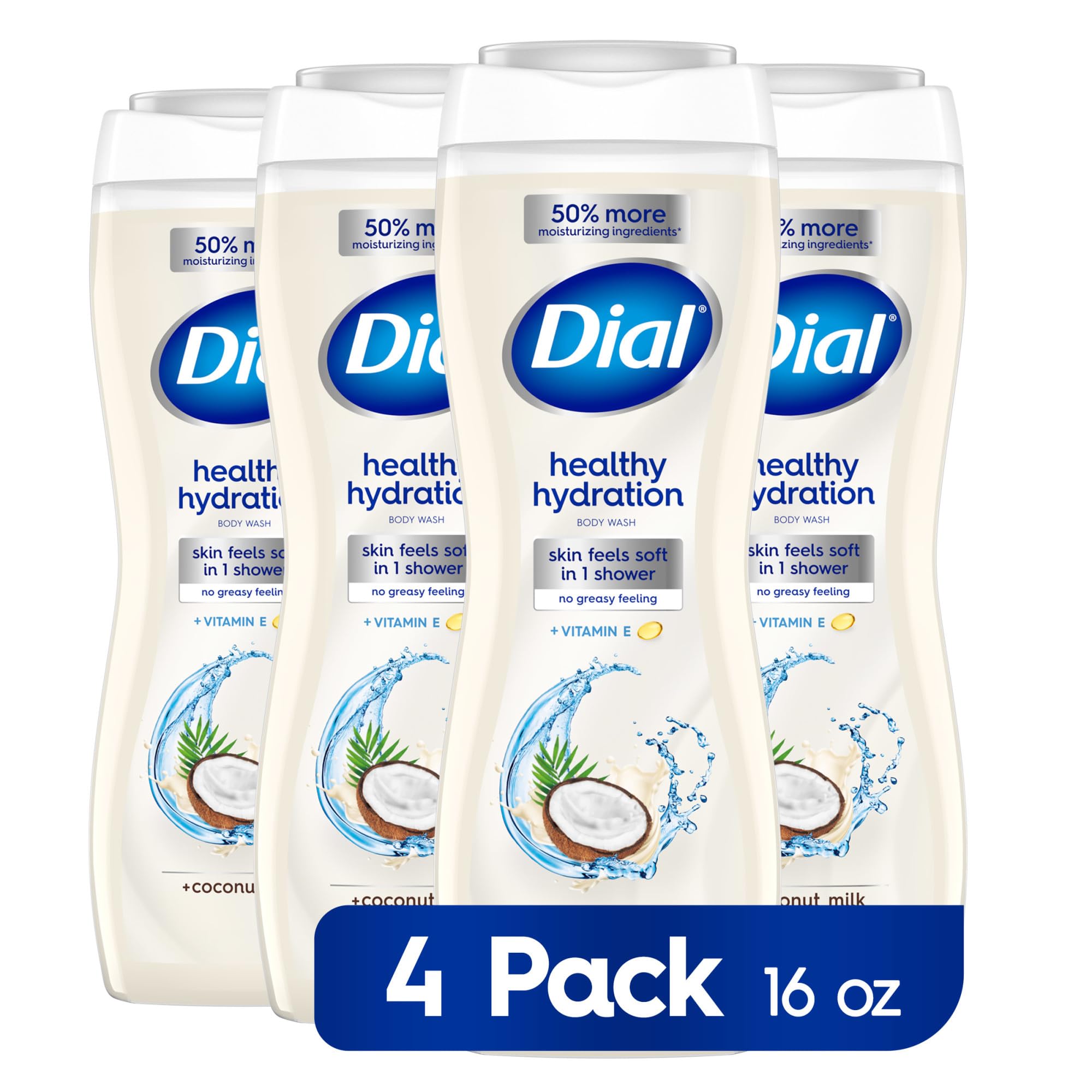 Dial Body Wash Healthy Hydration Coconut Milk Plus Vitamin E