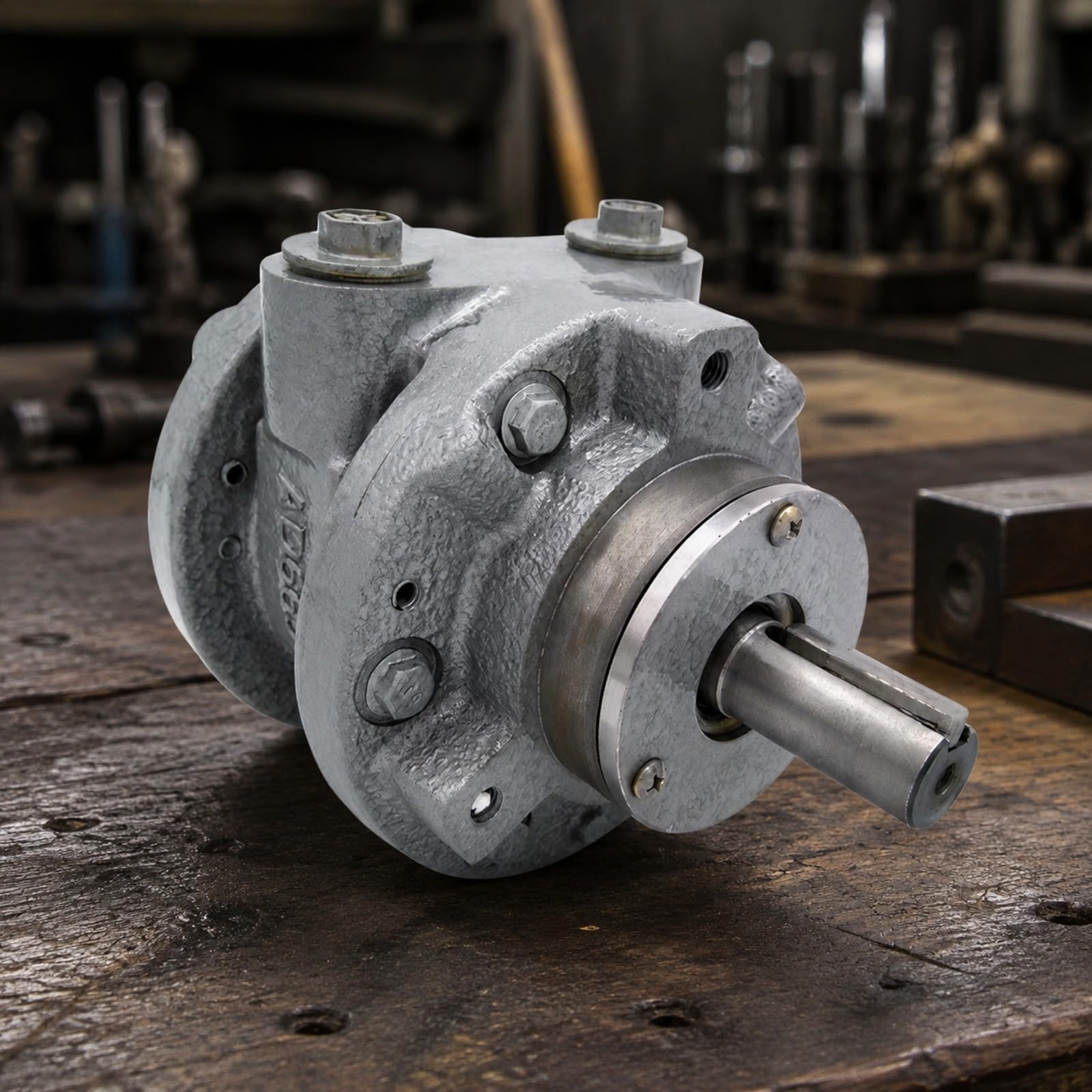 B Baosity Motor Neumático Paletas Antiflagrante Motor con Carcasa Metálica Compacto para Maquinaria Industrial, Unidas Hidráulicas, Transportadores, Básico