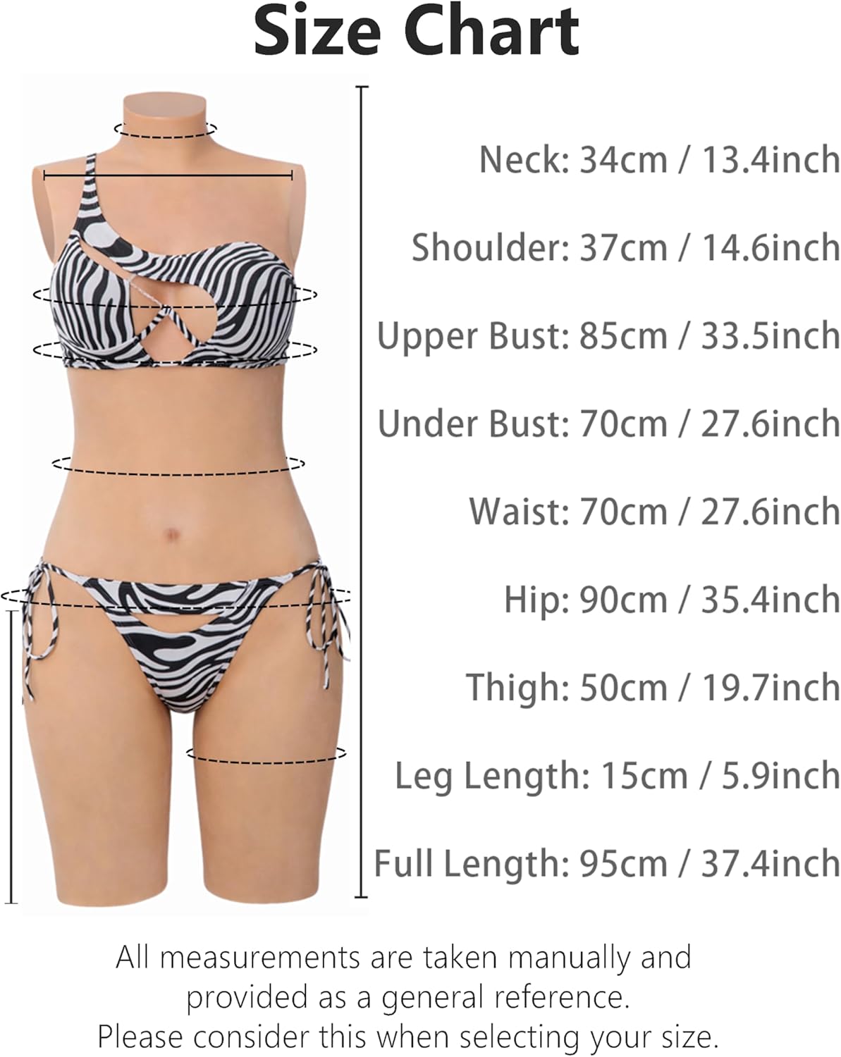 Realistic Silicone Short Bodysuit Breast Form with C-E Cup for Transgender Crossdresser Cosplay Outfit