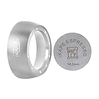 Vista 15 de IKAPE Juego de Embudo Dosificador Magnético, Anillo Dosificador de Espresso de 53MM y Filtro de Taza Compatible con Portafiltro Delonghi de 54MM Sin