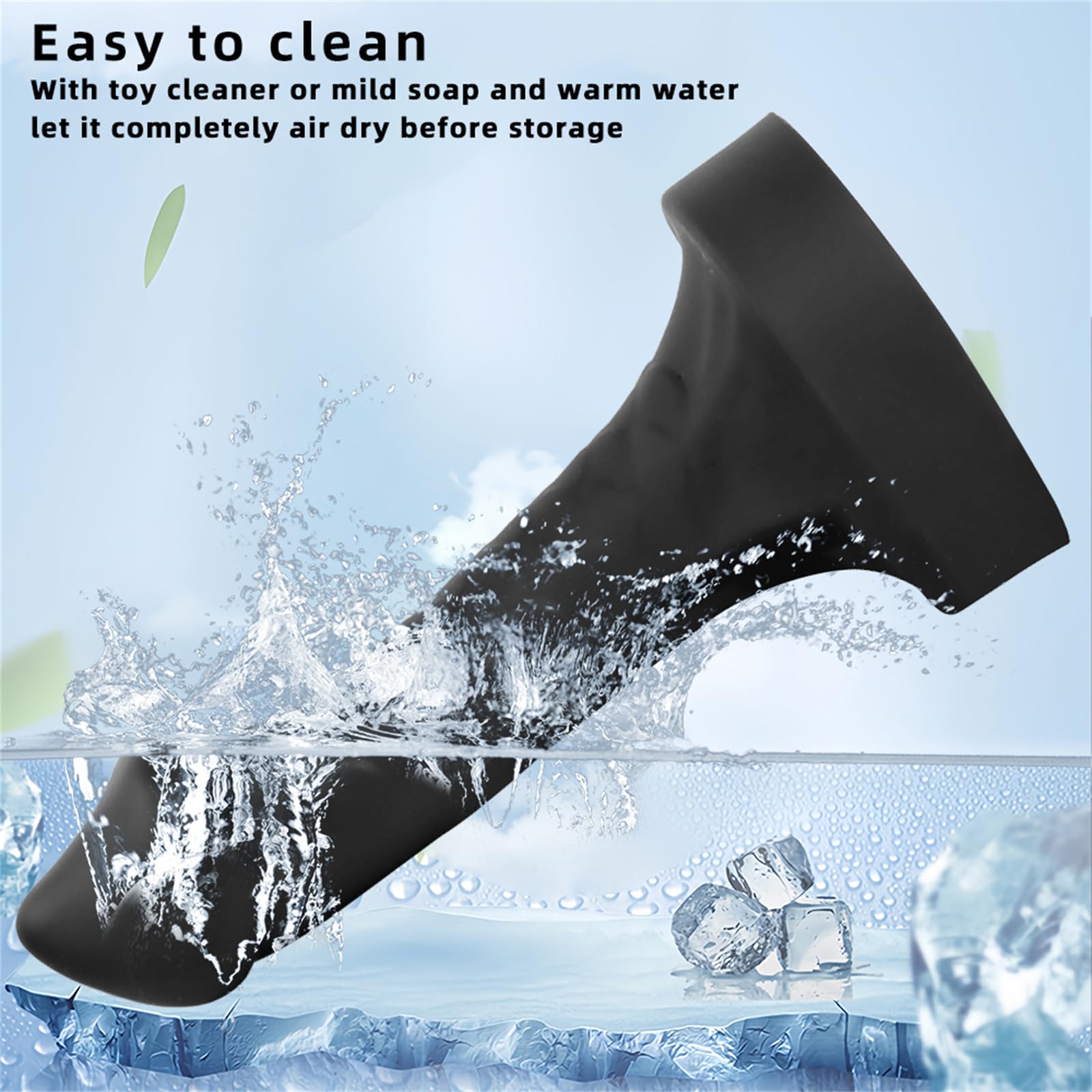 Dildo enorme in silicone, plug anale extra large, dildo morbido, plug anale con ventosa, dildo anale pieghevole, giocattoli sessuali for donne(M)