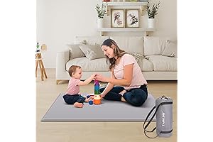 Hoybell Baby Playpen Mat: 50x50 Self-Inflating Play Mat