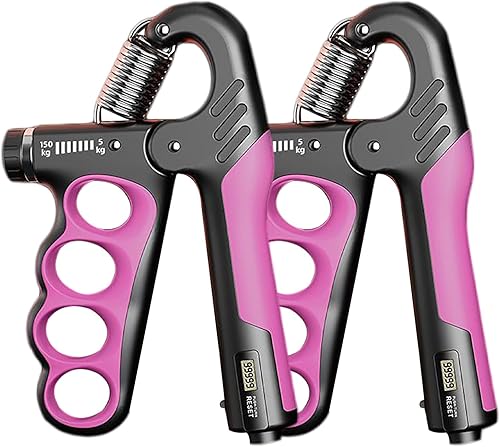 Miniatura 8 de Grip Strength Trainer, 5-100KG (11-220 LB) Adjustable Resistance Forearm Hand Gripper Strengthener with Counter, Hand Wrist Exercise Workout Rojo