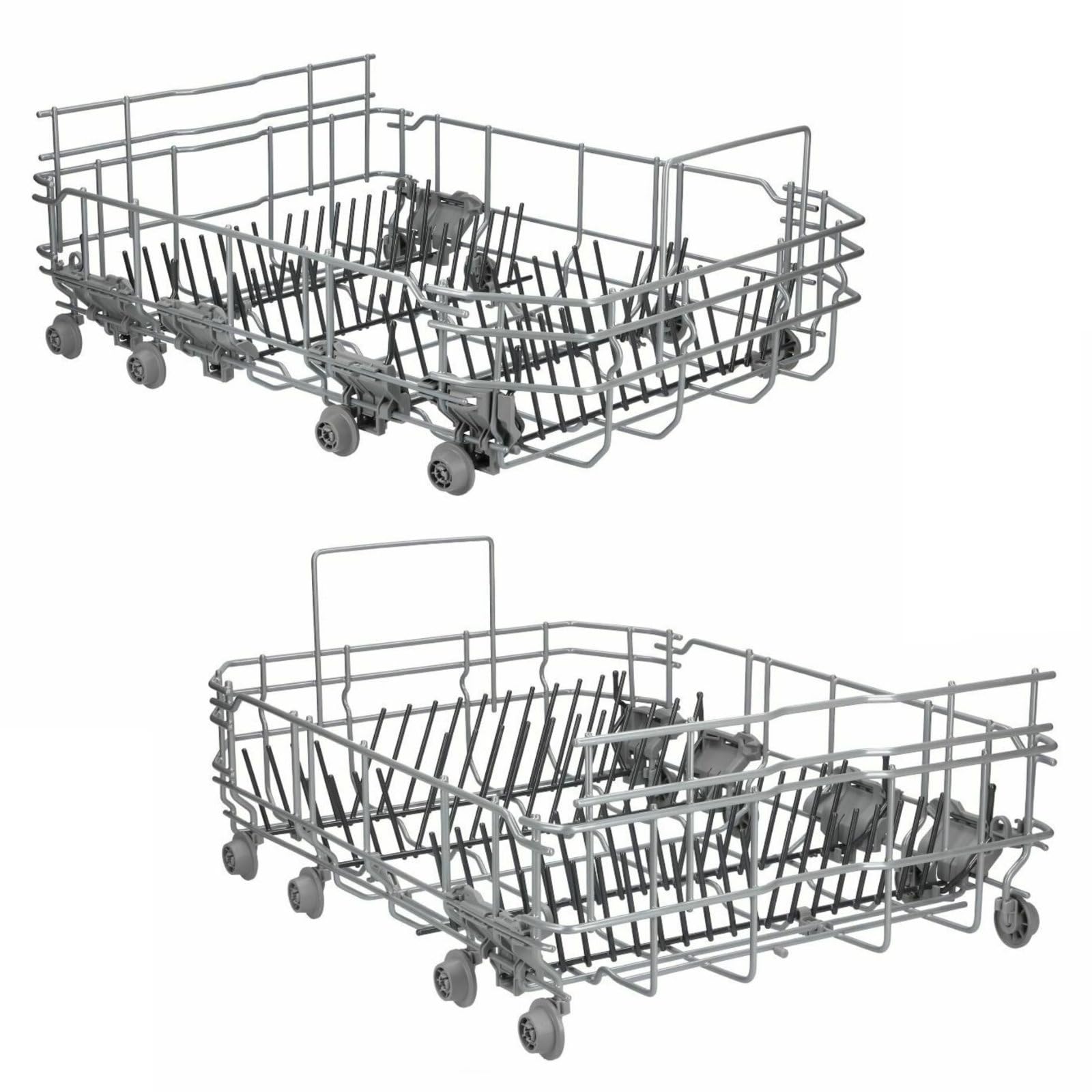 LPPP Geschirrkorb unten 45 cm kompatibel mit Bosch Geschirrspüler 00772836 | Unterkorb für Siemens, Neff, Constructa, Balay, Viva, Gaggenau, Blaupunkt, Pitsos, 00773423, 00770635, 00687130, silber