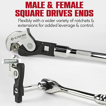 Amazon | CROM 調節可能なクロウフットレンチセット