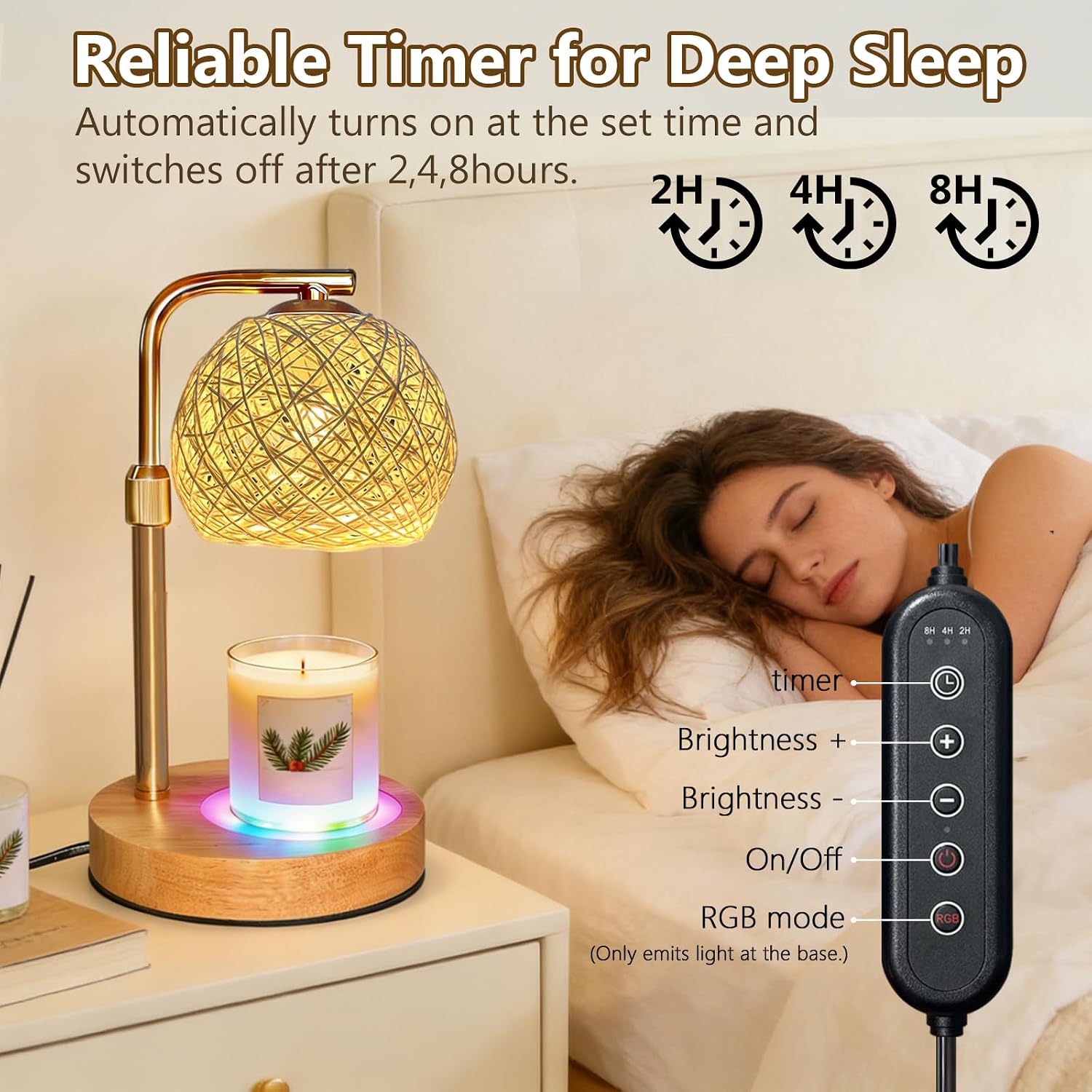 2-Pack Christmas Wax Warmer Lamp with Timer, Dimmable Flameless Candle Melting Lamp with Festive Design, No Smoke, Perfect Xmas Gifts for Mom Friends Family Holiday