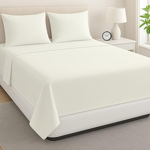 Sábanas de agua tamaño King de 600 hilos, 100% algodón de 15 pulgadas, bolsillos profundos, juego de sábanas de agua adjuntas, 4 piezas, cama de