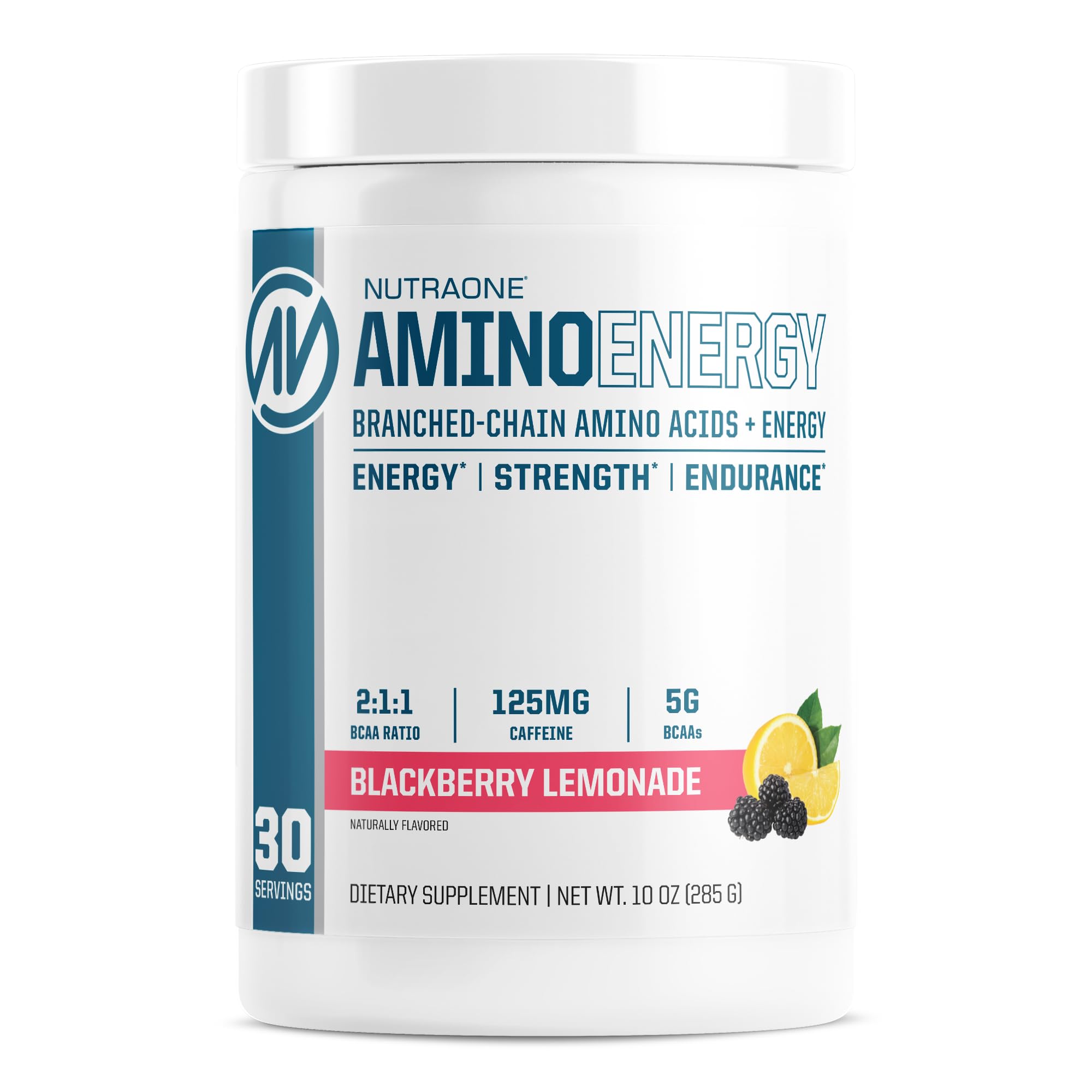 Amino Energy BCAA Powder Pre-Workout Supplement with Caffeine Branched Chain Amino Acids to Help Fuel and Recover* (Berry Lemonade - 30 Servings)
