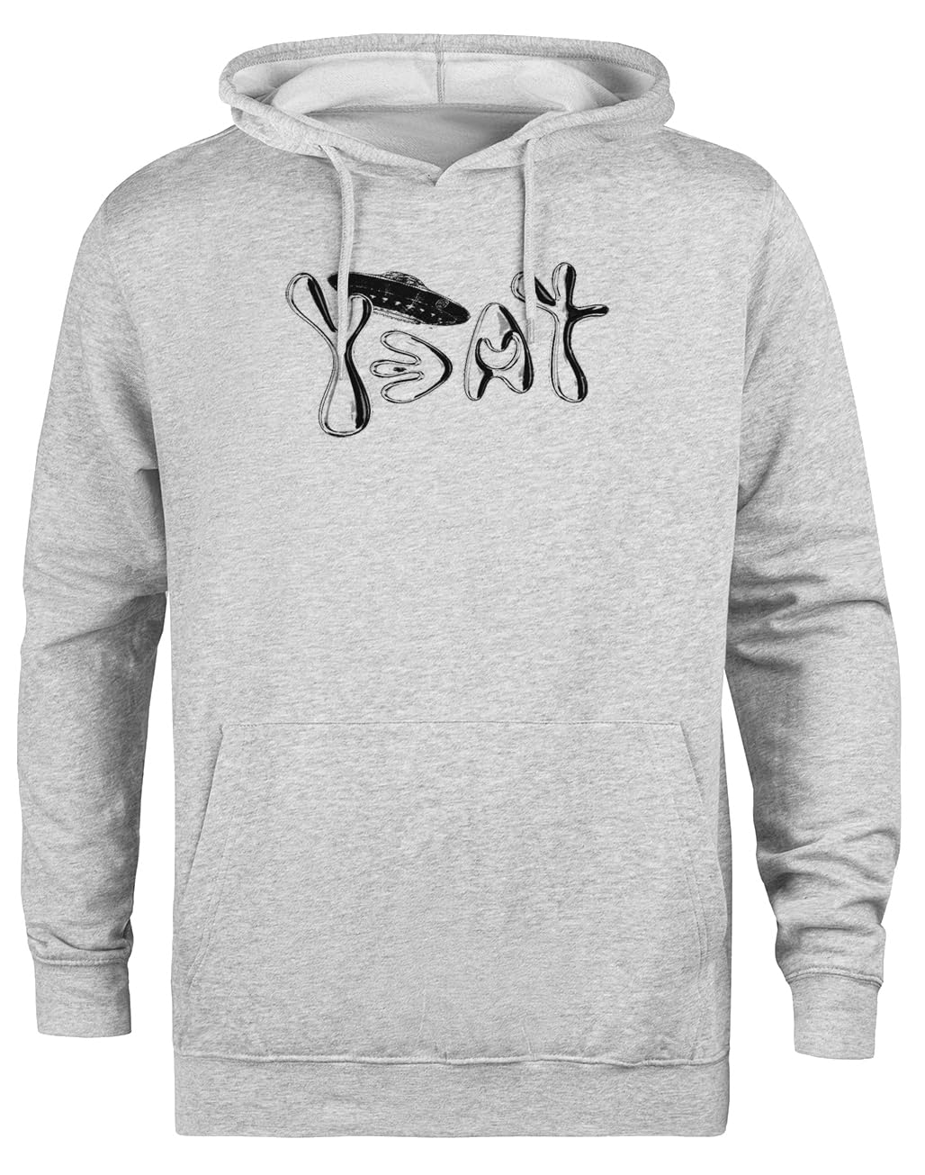 Yeat Felpa Grigia Unisex Eco-Friendly Unisex Grey Hoodie Eco-Friendly Hooded Jacket
