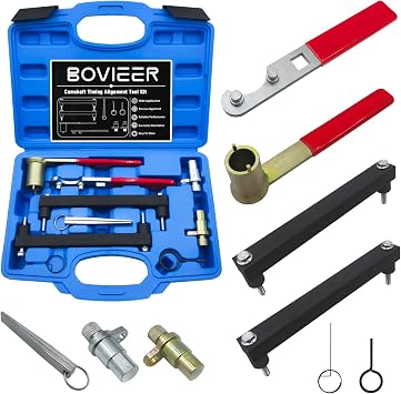 Camshaft Timing Align Tool Kit Compatible with Land Rover 4.0, 4.2, 4.4L V8 & for Jaguar 3.2, 3.5, 4.0, 4.2 V8 Petrol Engines, Replace 303-530; 303-531; 303-532; 303-533; 303-645; 303-654