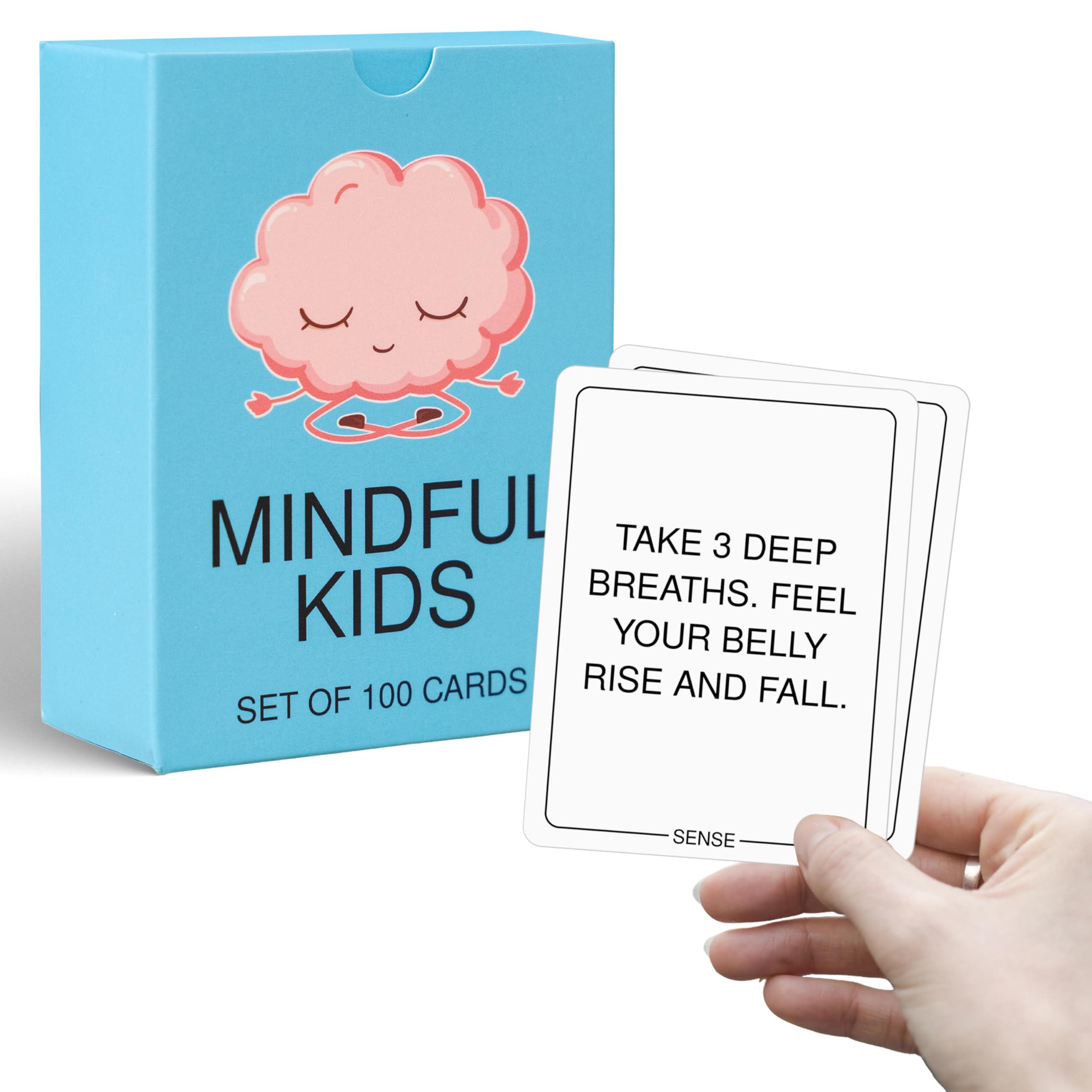 BayWel Mindfulness Conversation Starter Cards for Kids | Self-Care Inspirational Cards encourage positive affirmation and enable meaningful conversations with children