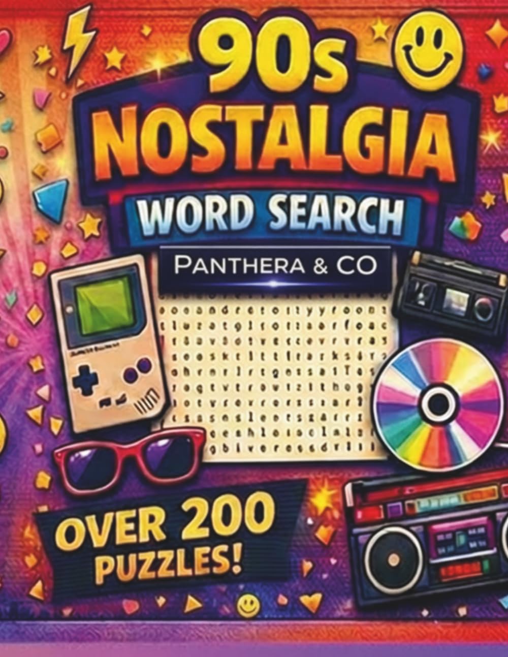 90s Nostalgia Word Search: Over 200 Retro Puzzles – Relive the 1990s with TV, Music, Games, Snacks & Pop Culture