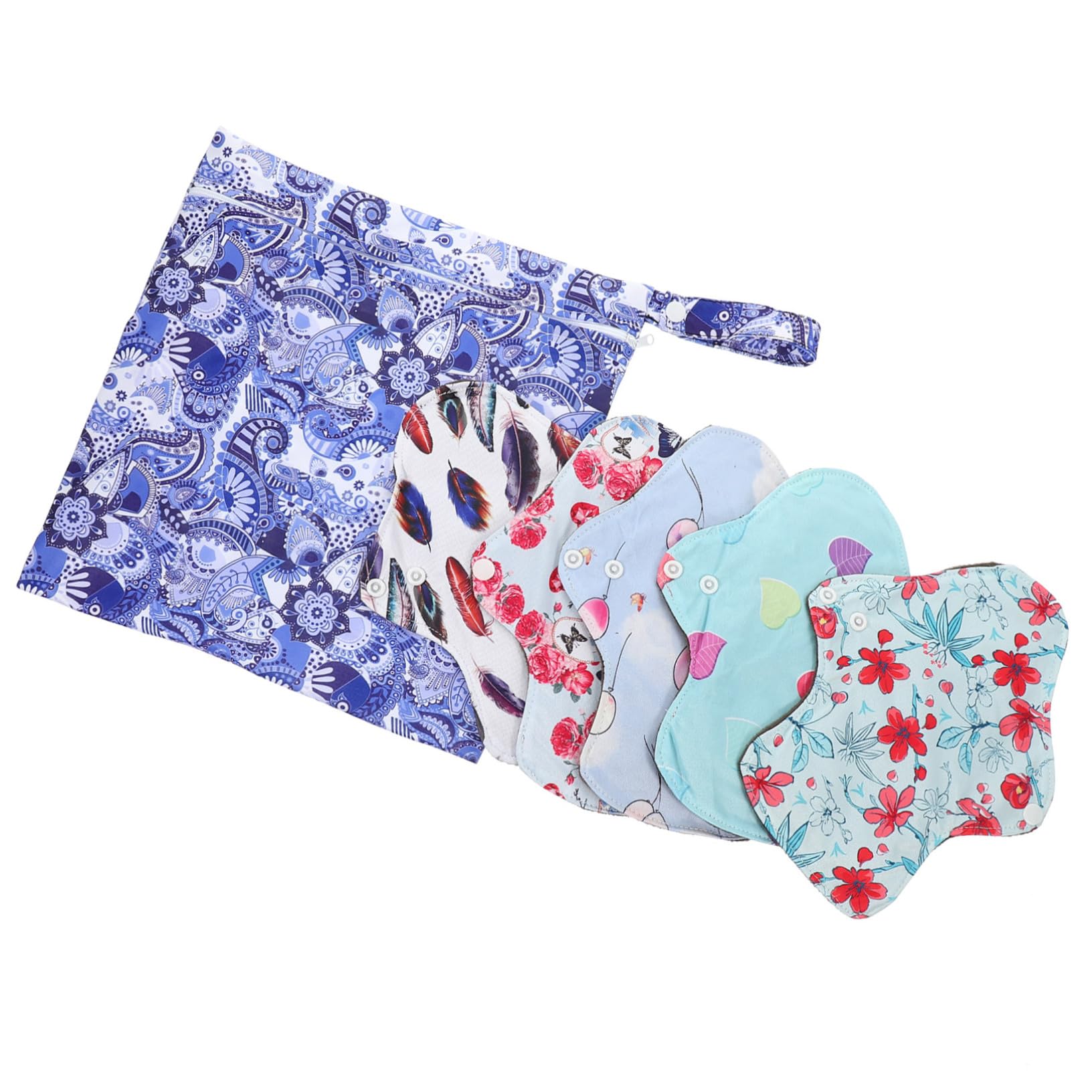 FRCOLOR 2 Sätze Waschbare Tante-Handtuchauflage Stillen Menstruationsbinden für den Haushalt menstruations pad menstruationspad bequeme Periodeneinlagen wiederverwendbare Slipeinlagen