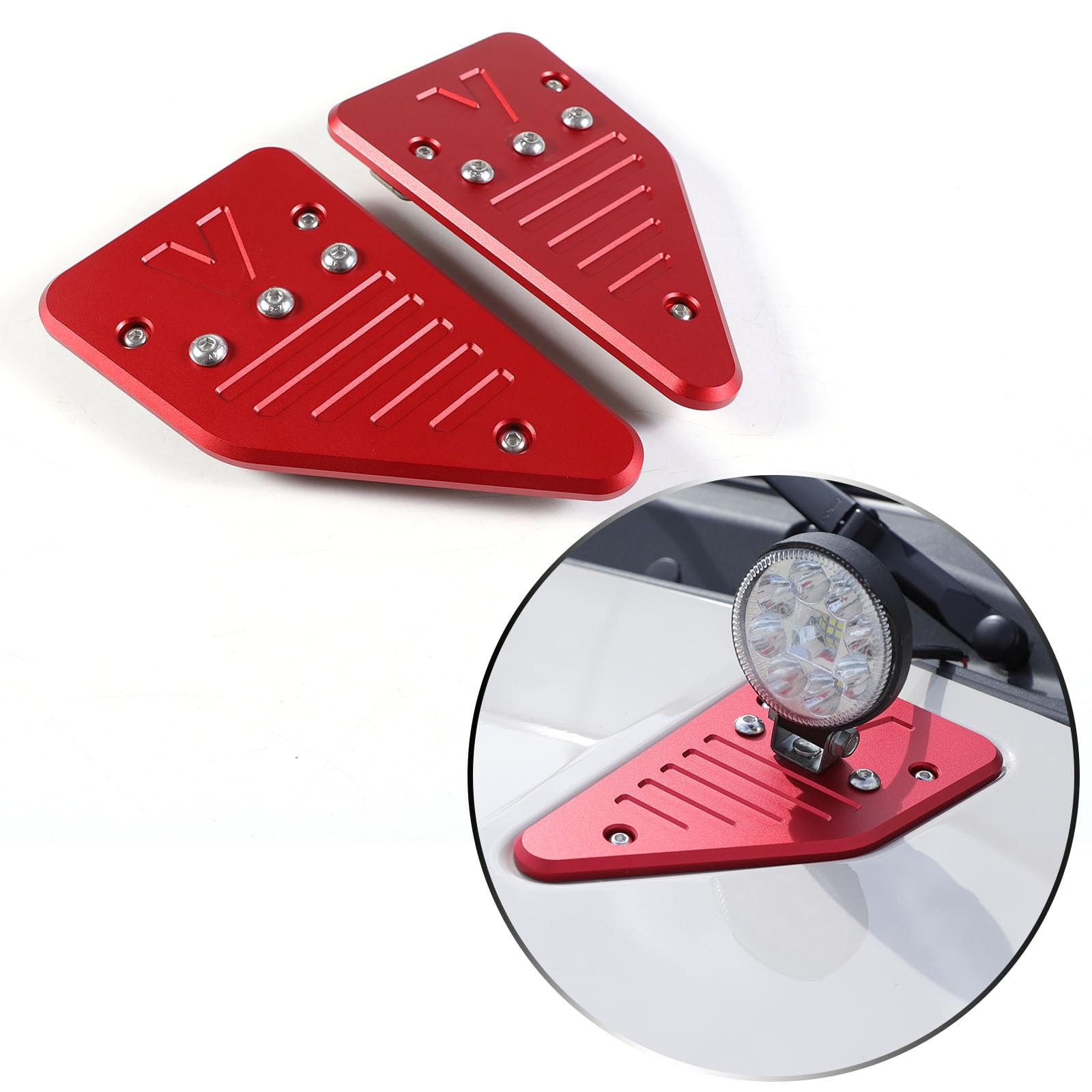 Car Hood Trim Replacement parts Compatible with Ineos Grenadier 2020-2026 Hood Expansion Trim Cover Multi-function Searchlight Bracket External