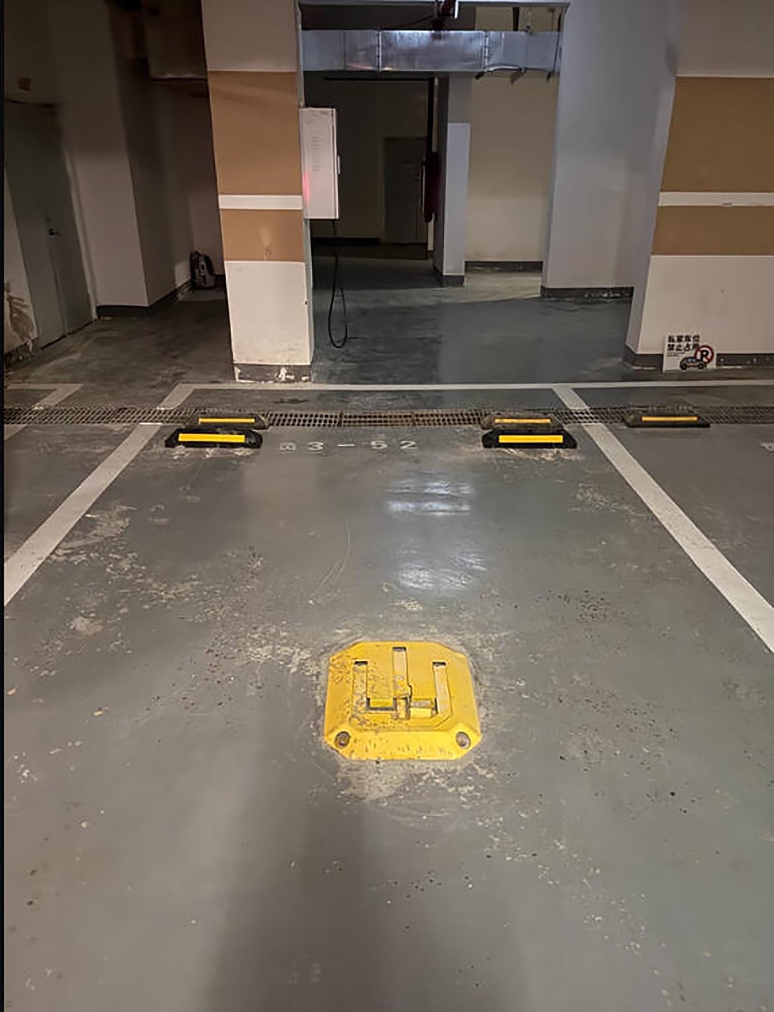 Calzo de rueda resistente, tope de estacionamiento antideslizante para garaje, entrada y estacionamiento, bloque de goma de alta visibilidad para seguridad del vehículo